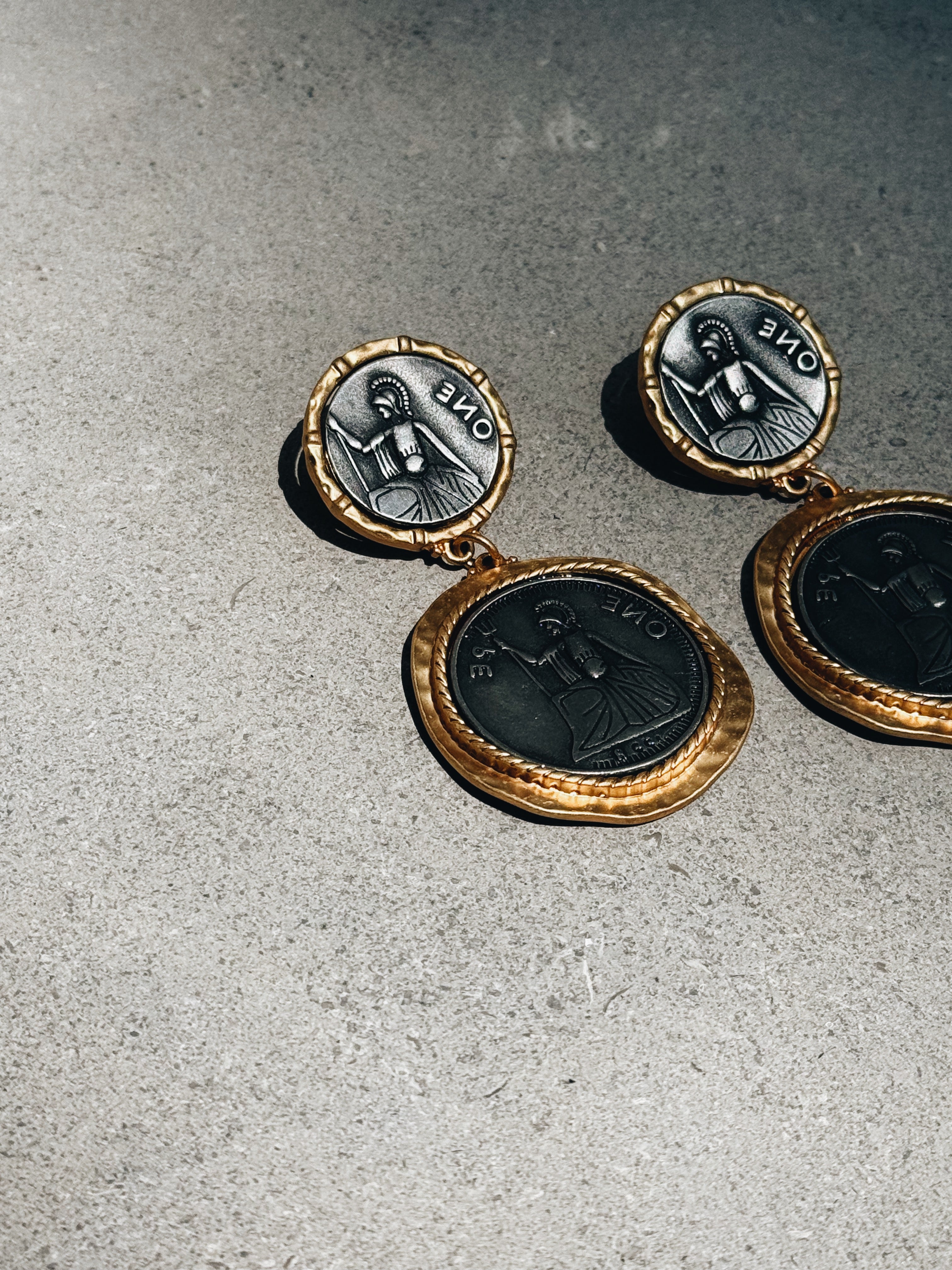 Britain Coin Earrings