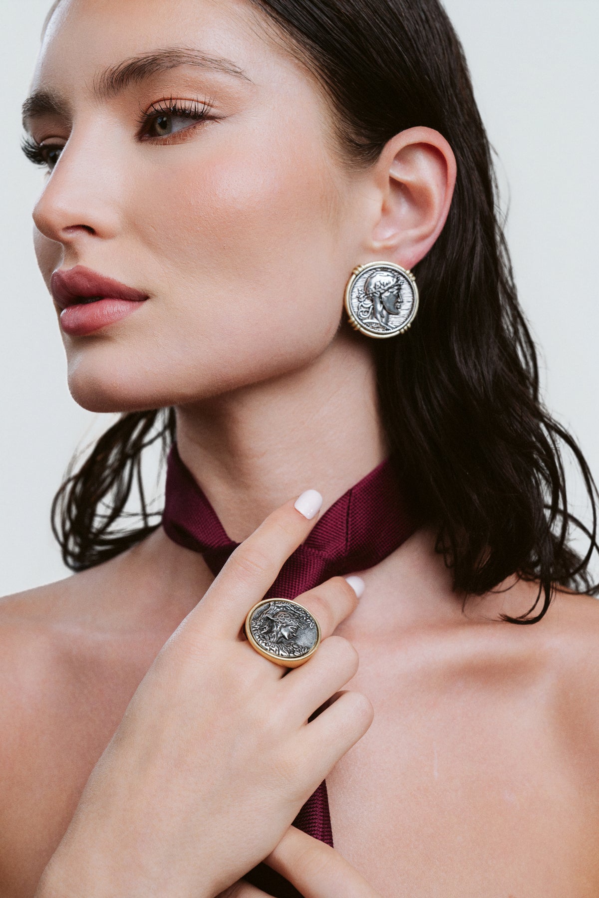 Spartan Coin Earrings