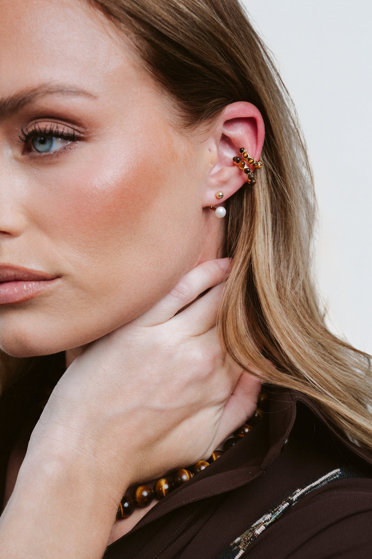 Pearl Jacket Earrings