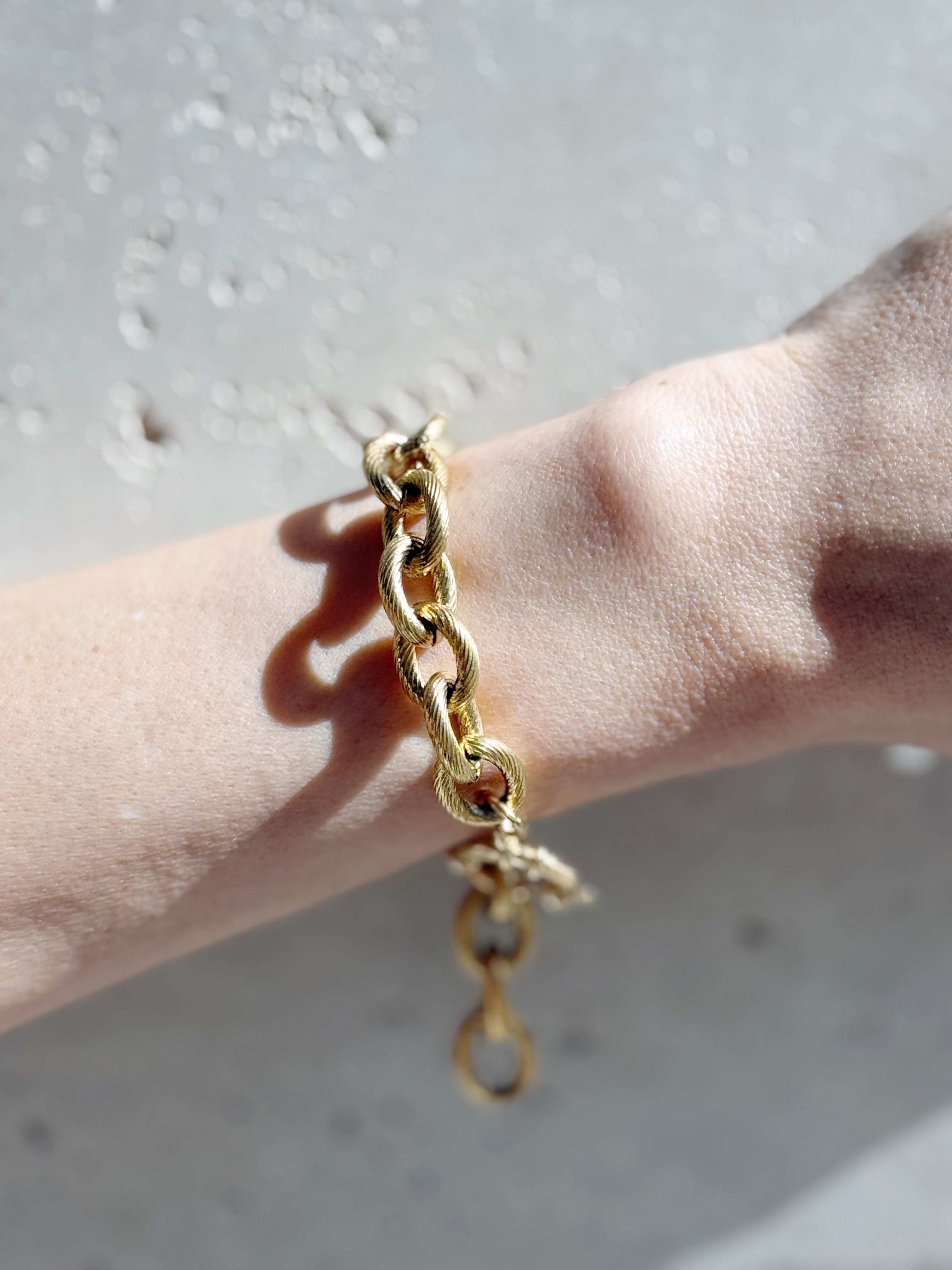 Textured Link Bracelet