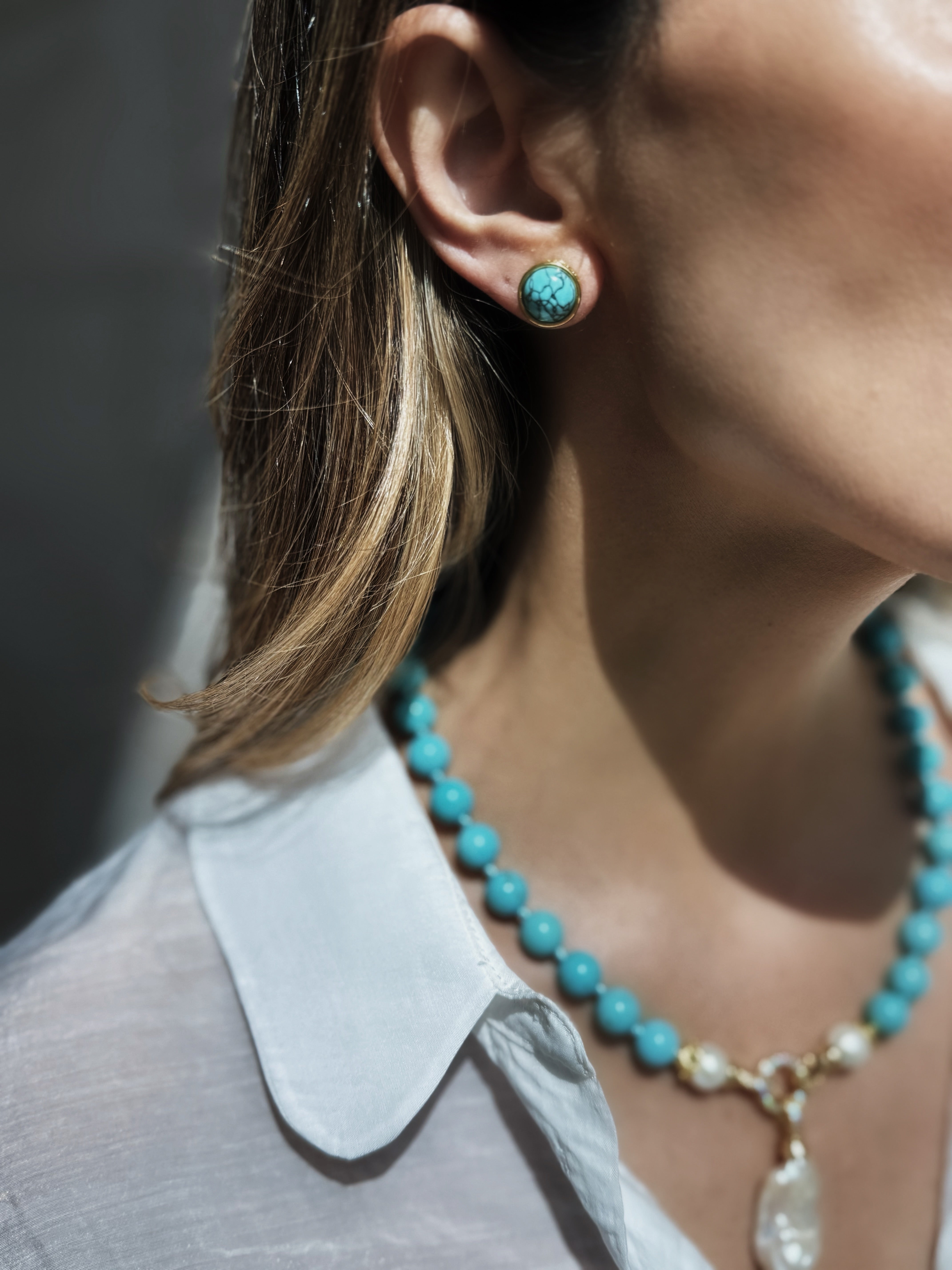 Turquoise Stud Earrings