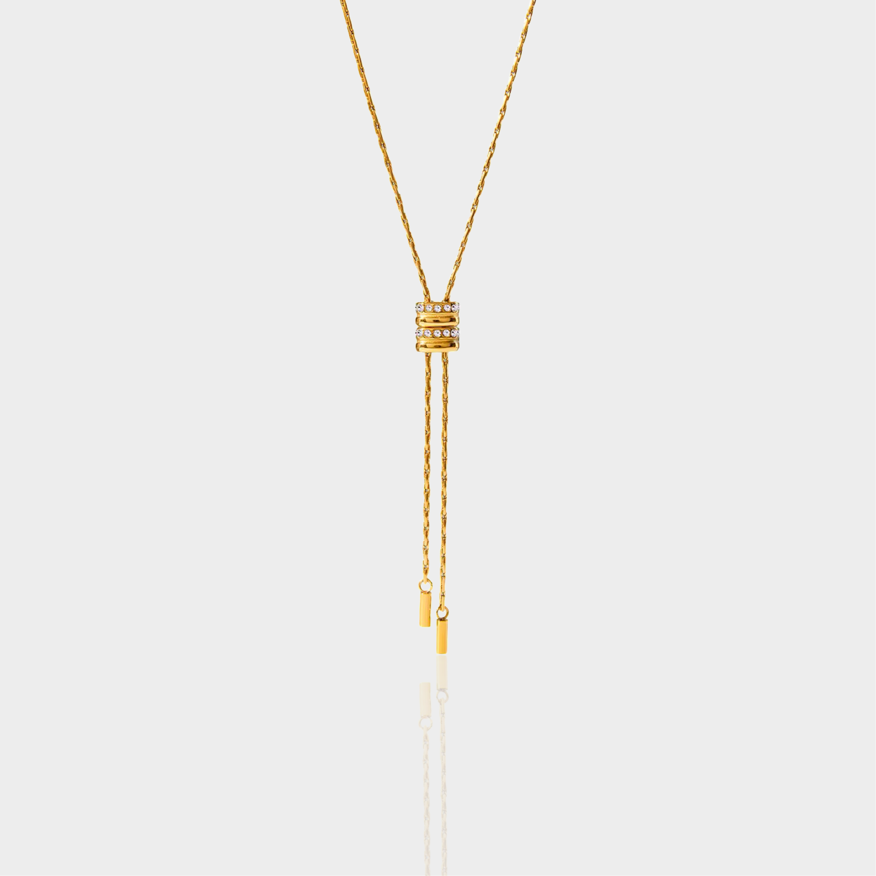 Bling Bolo Tie Necklace