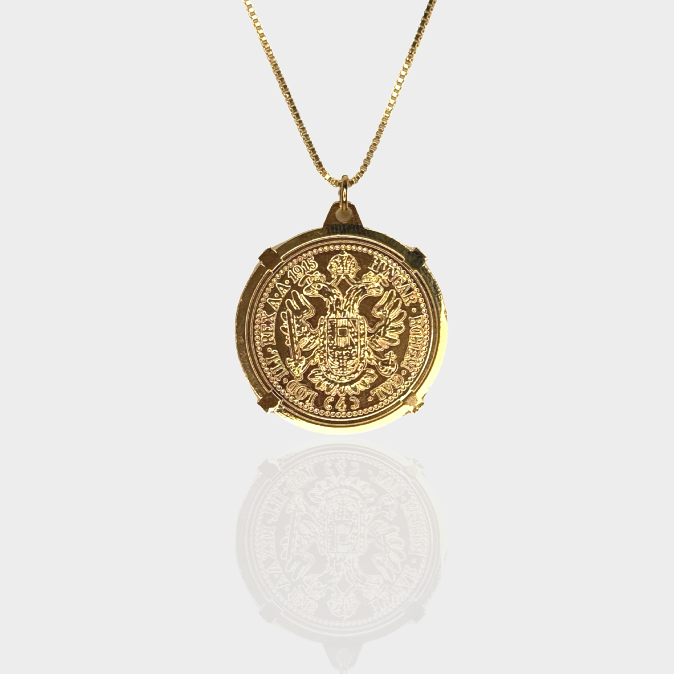 Austria Coin Pendant Necklace