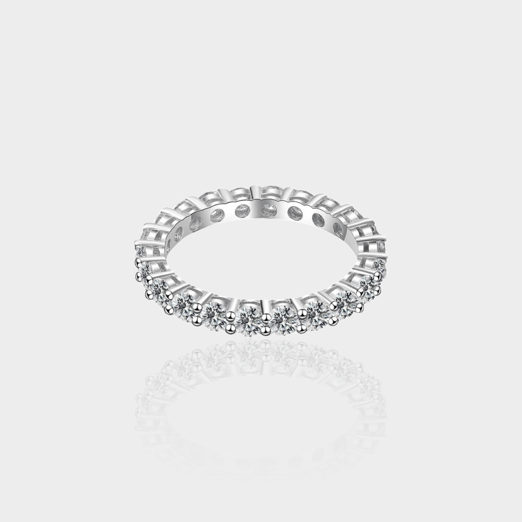 Moissanite Full Eternity Band Ring