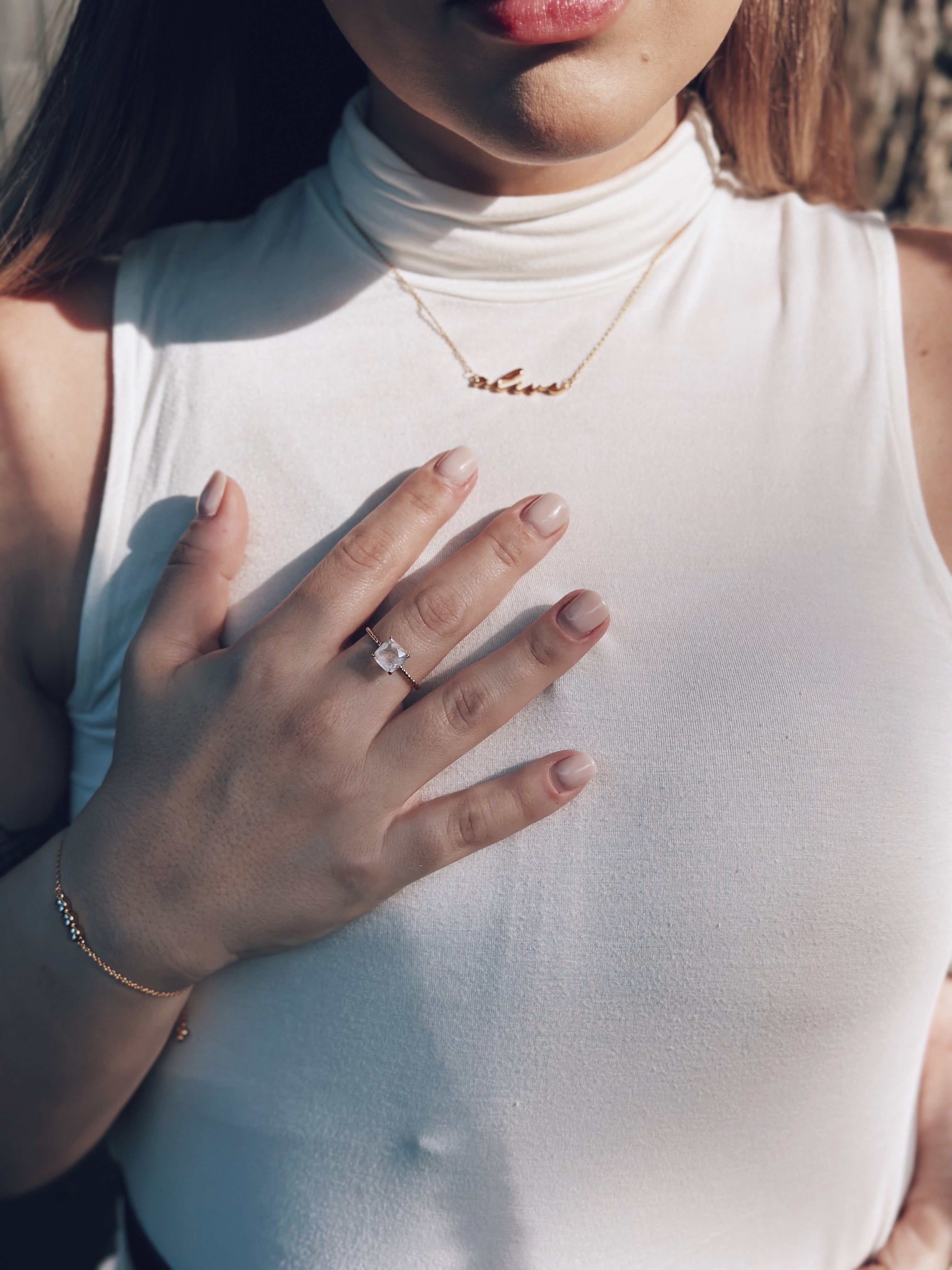 Rose Quartz Ring