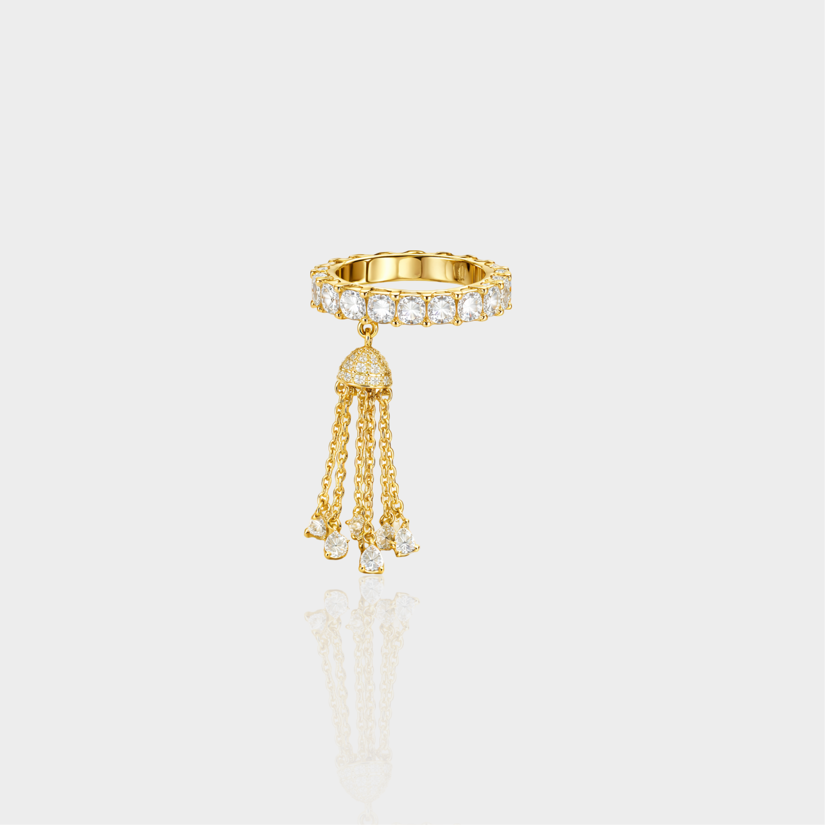 Rainfall Tassel Ring