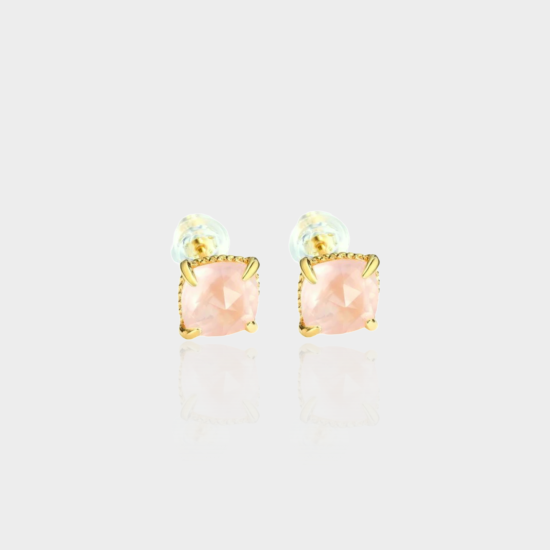 Rose Quartz Studs