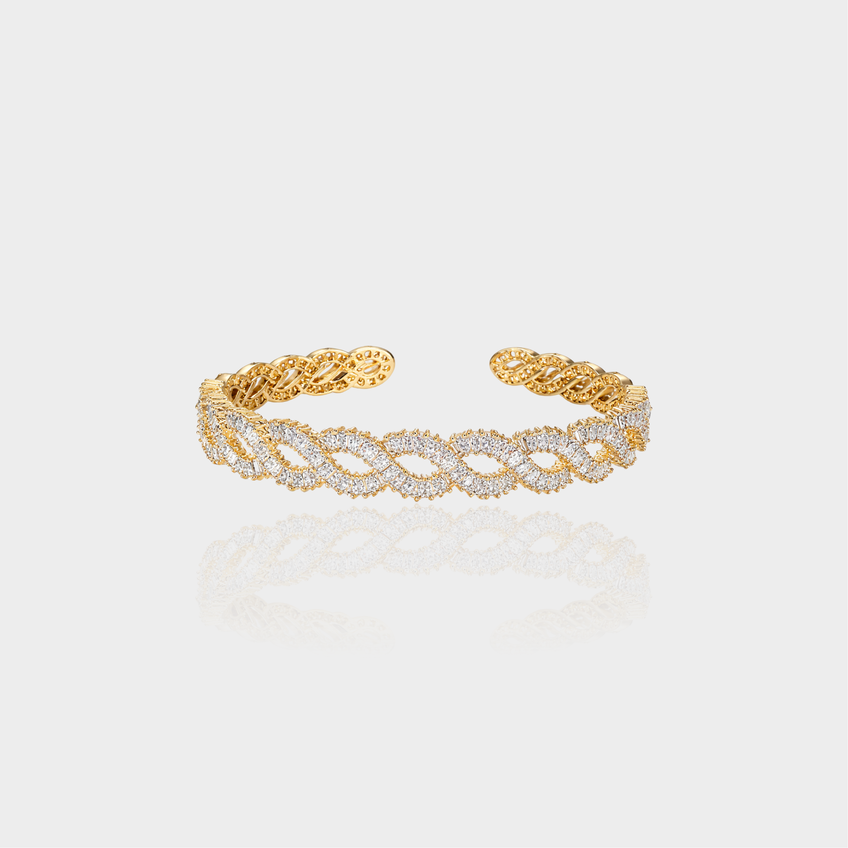 Infinity Frost Cuff Bracelet