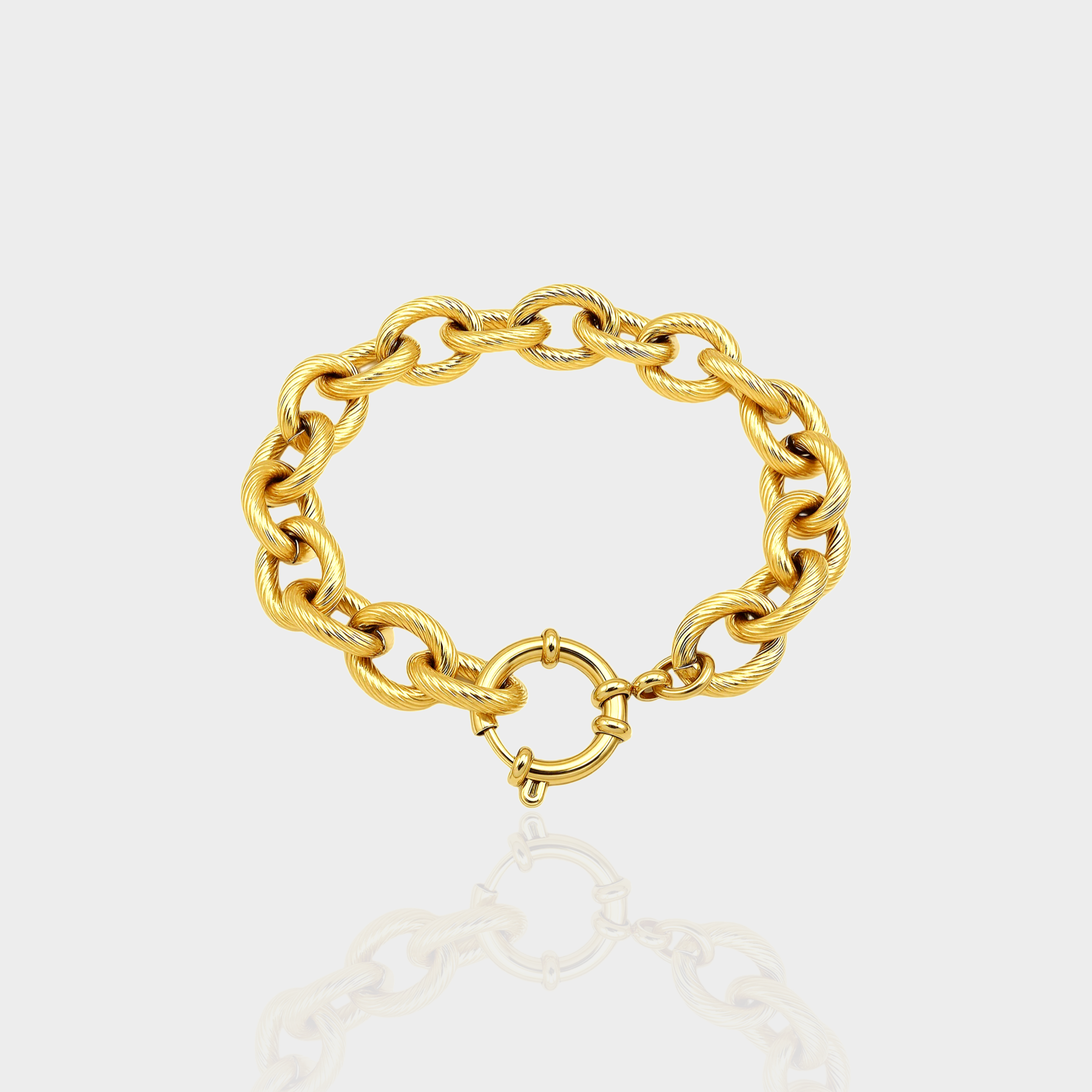 Textured Link Bracelet