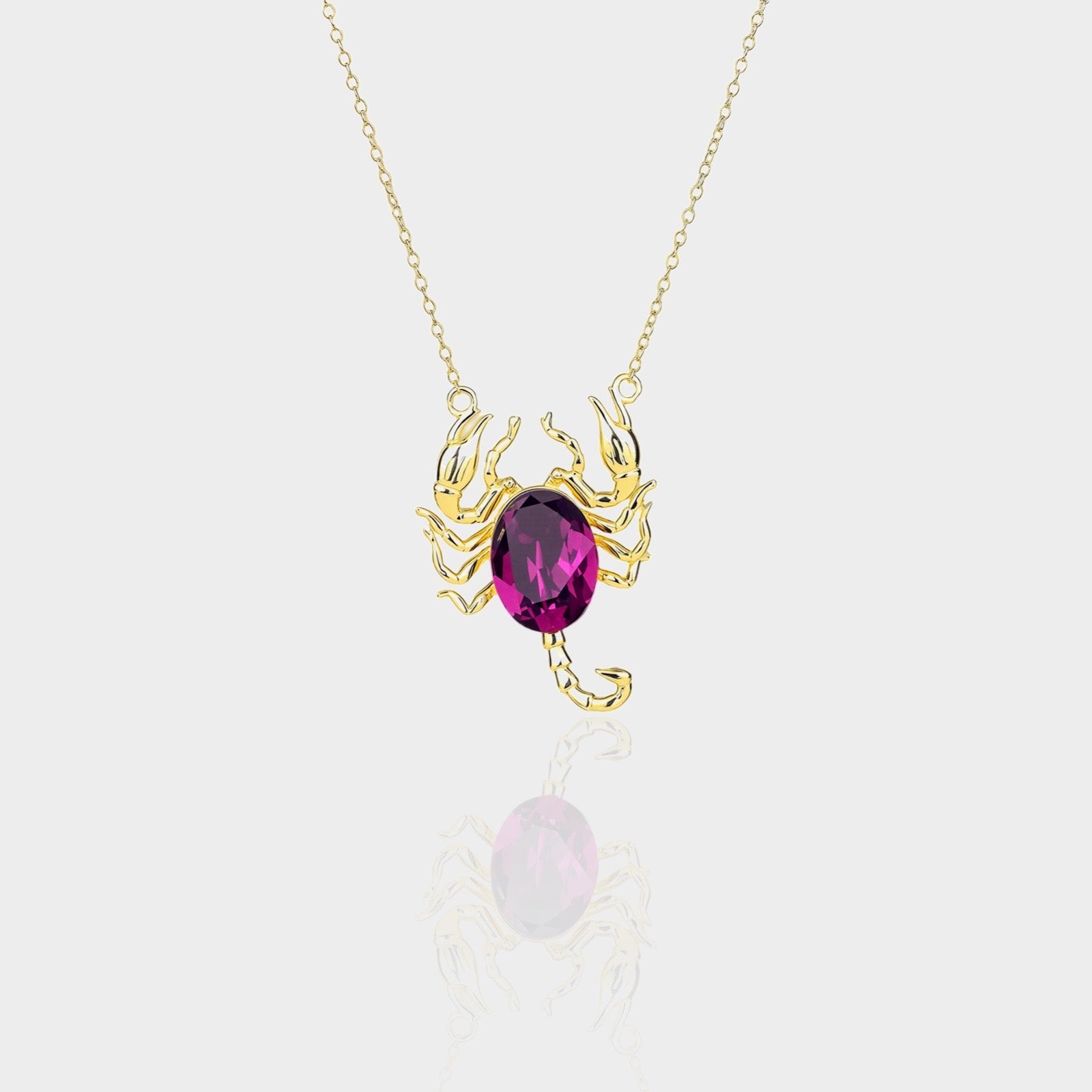 Scorpio Purple Necklace