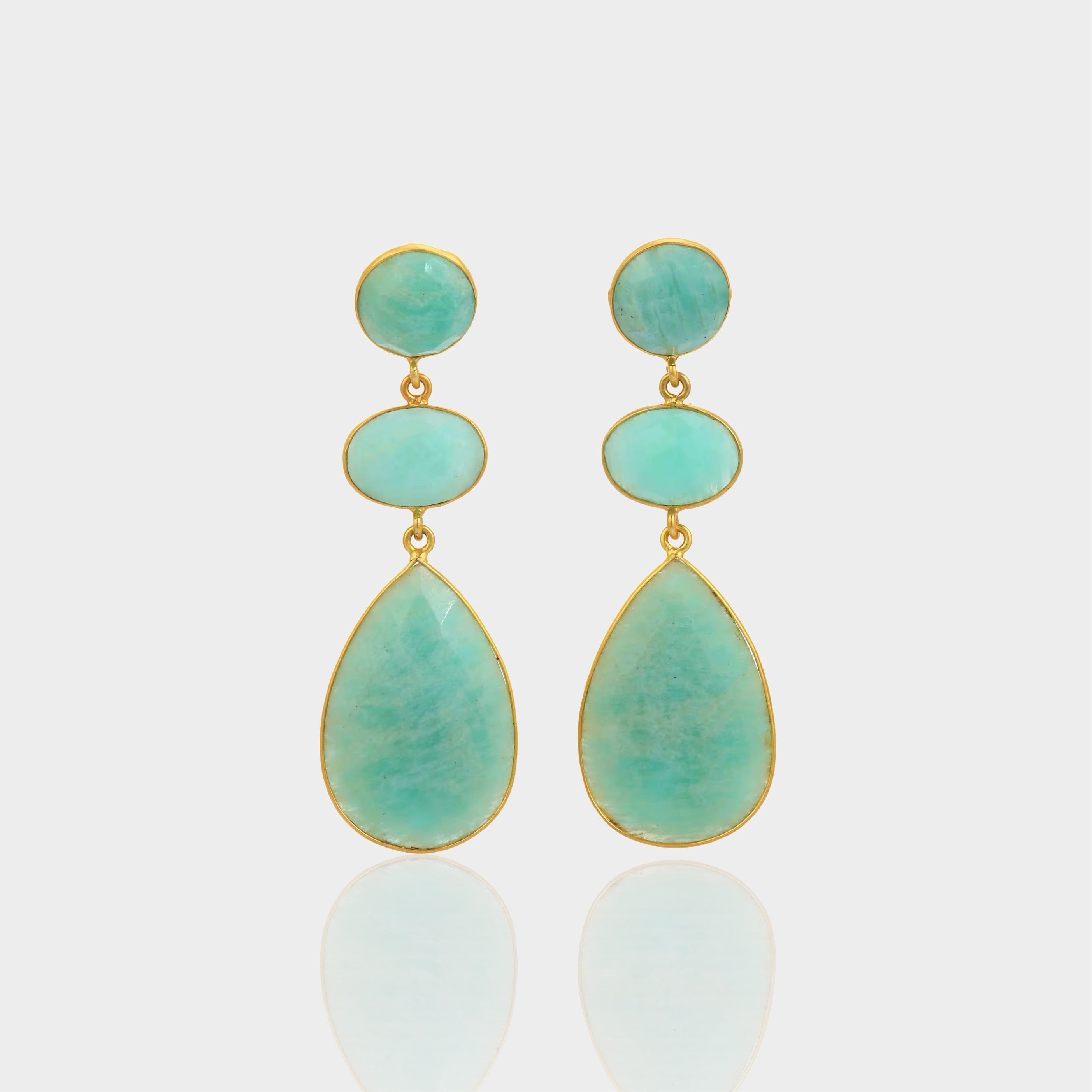 Amazonite Dangle Earrings