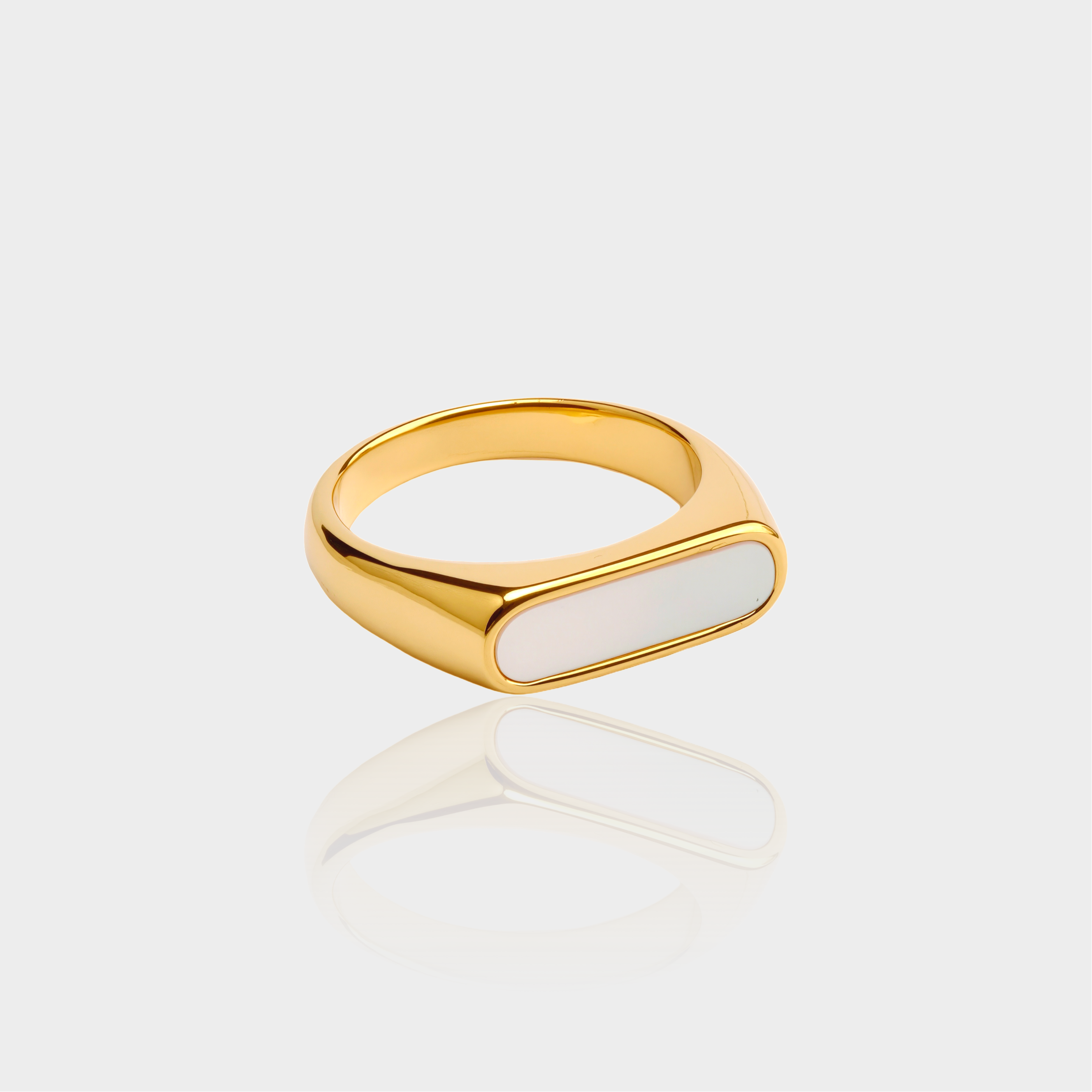 White Bar Ring