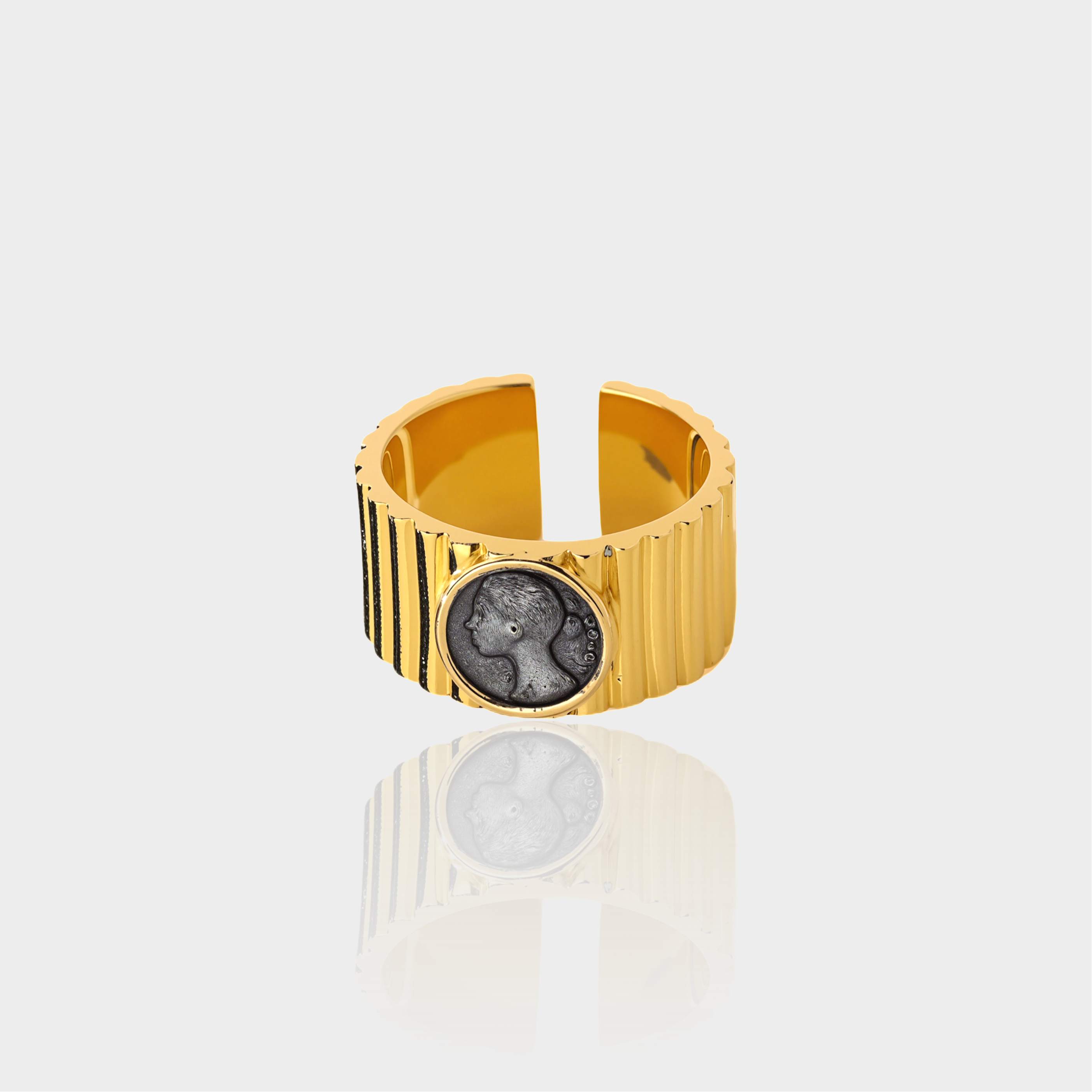 Slated Coin Ring