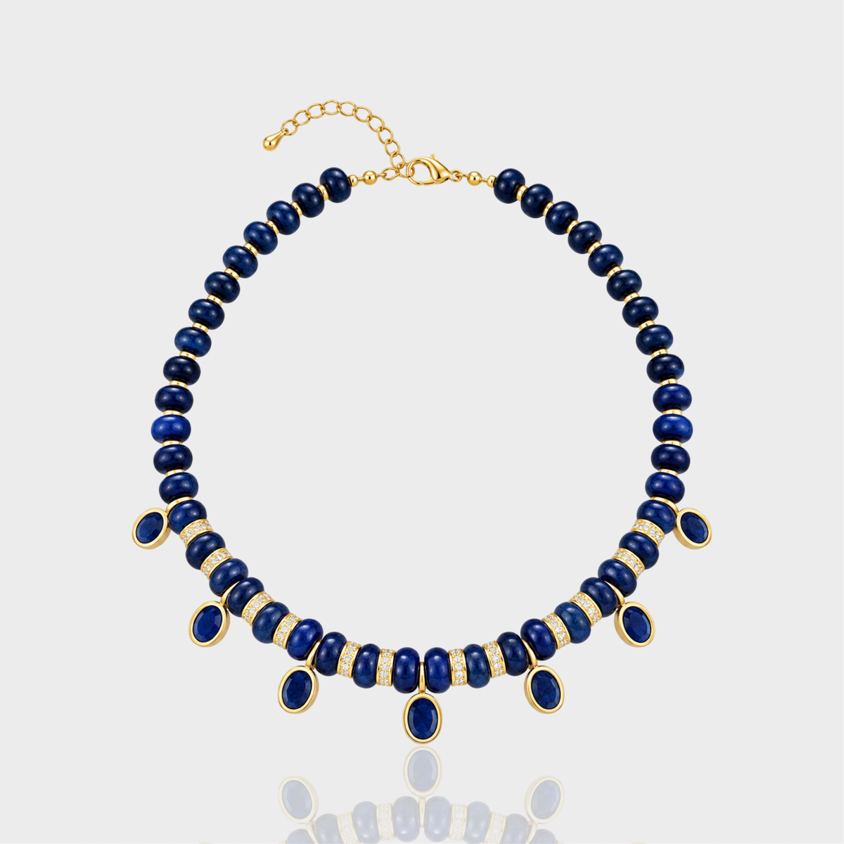Navy Amulet Necklace