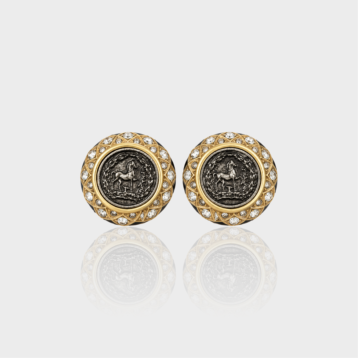 Cavalier Coin Earrings