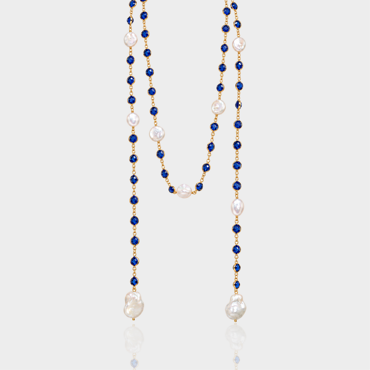 Navy Lasso Necklace