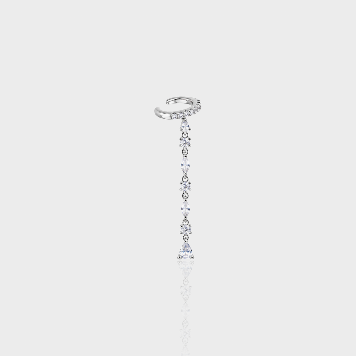 Crystal Fringe Ear Cuff (Single)