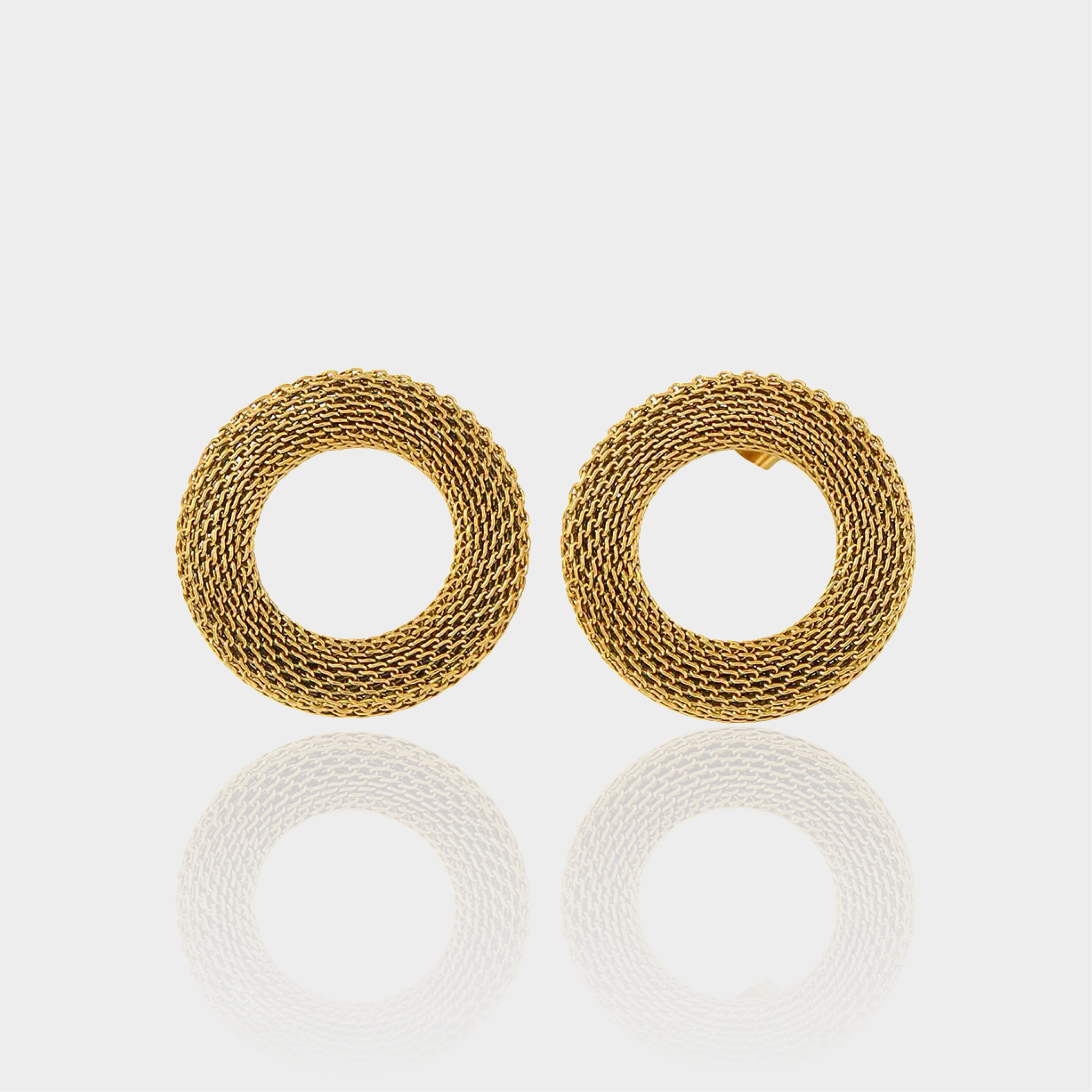 Mesh Circle Earrings