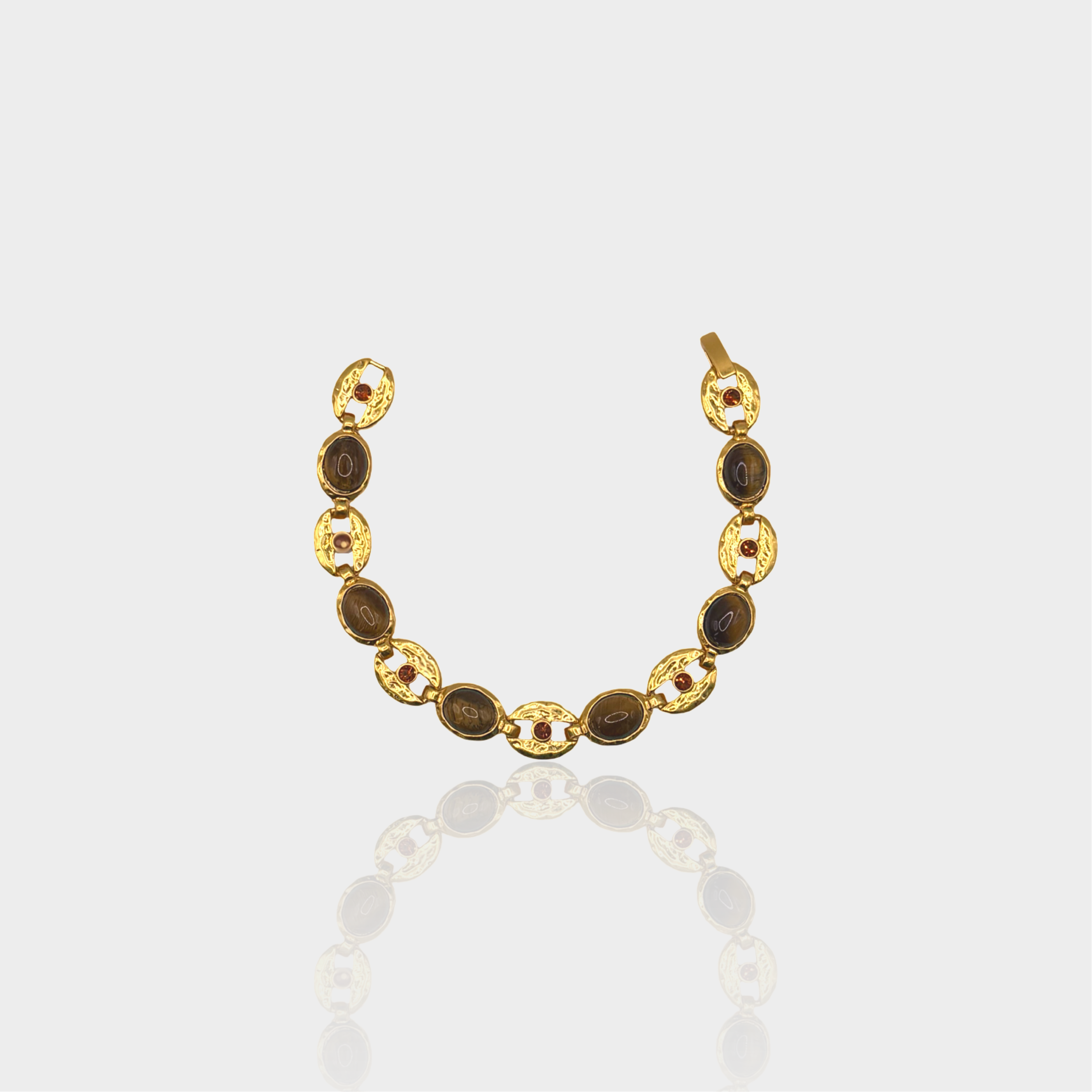 Stone Drop Chain Bracelet