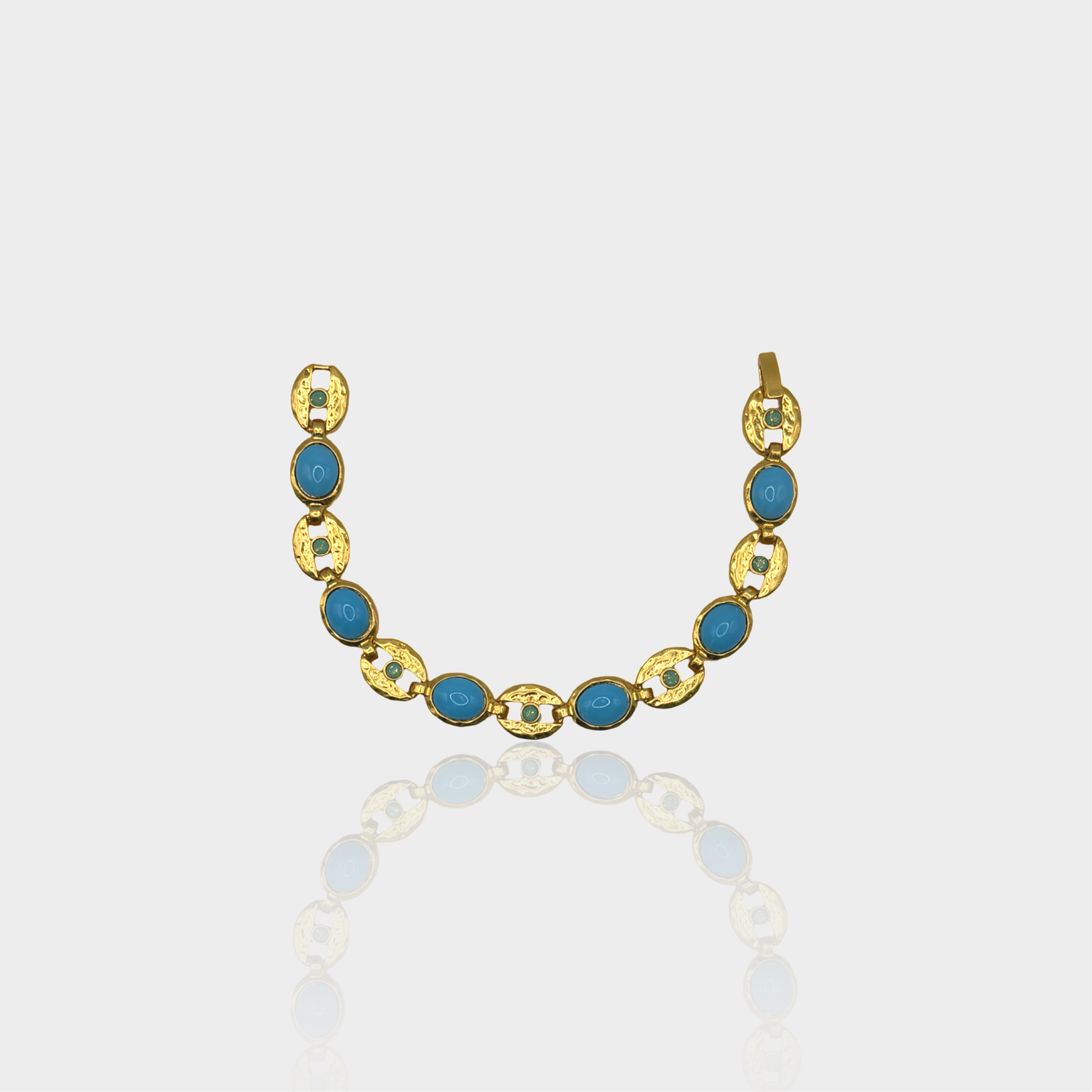 Stone Drop Chain Bracelet