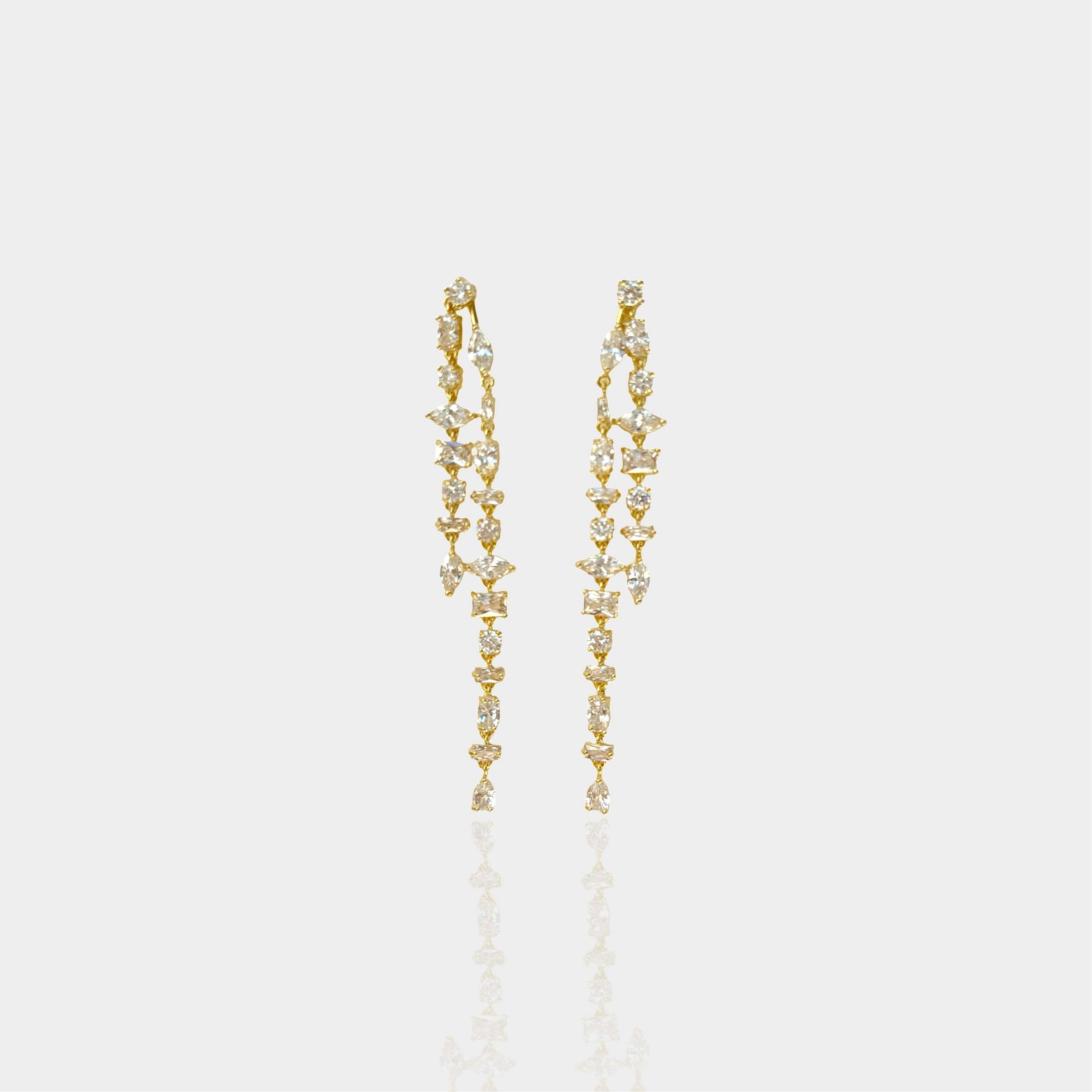 Crystal Clear Drop Earrings