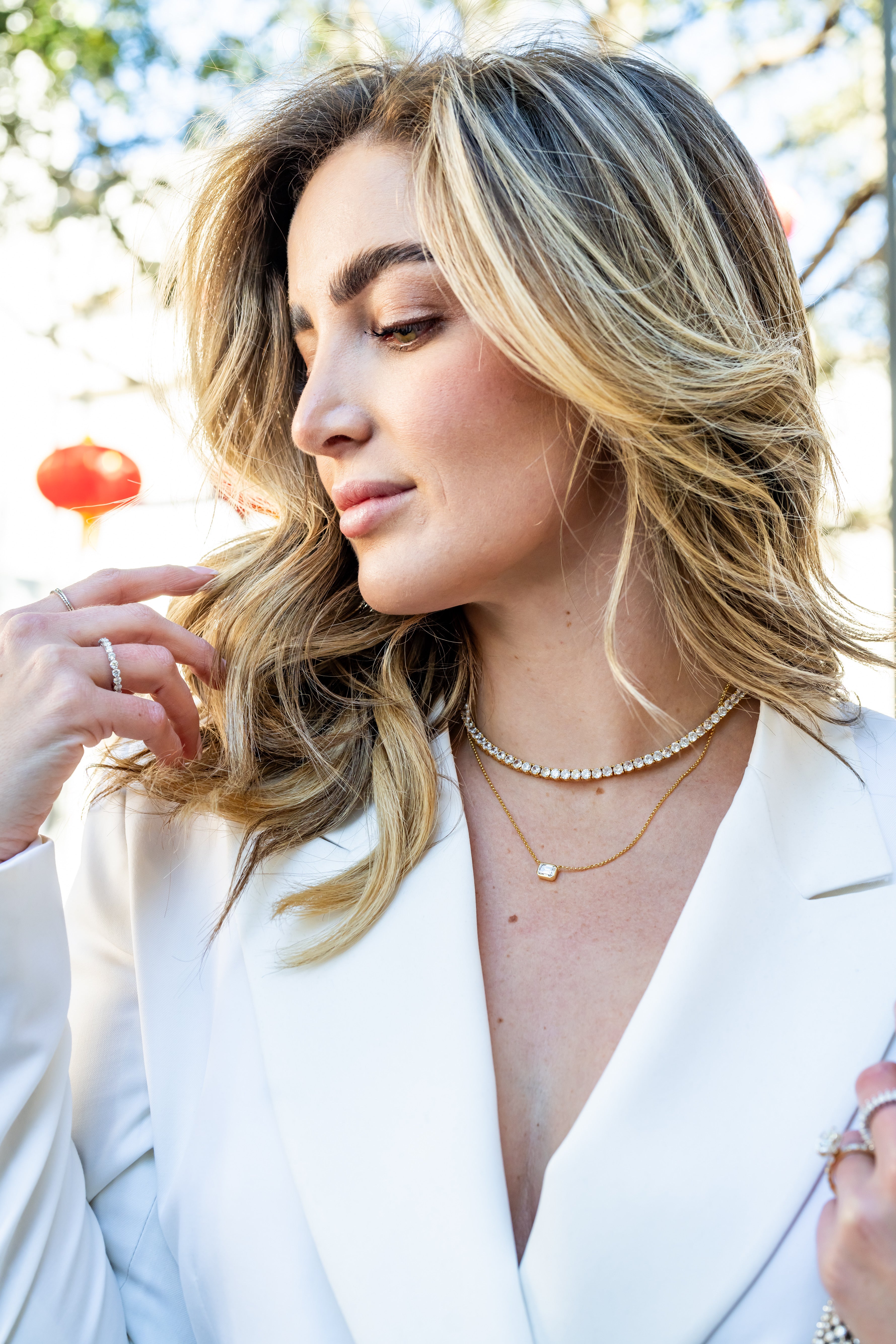 【HYERES LOR】25SS★ Essence Silver (W) Moissanite Flower NC Moissanite Silver Flower Necklace | Barkev's – Barkev's Inc.
