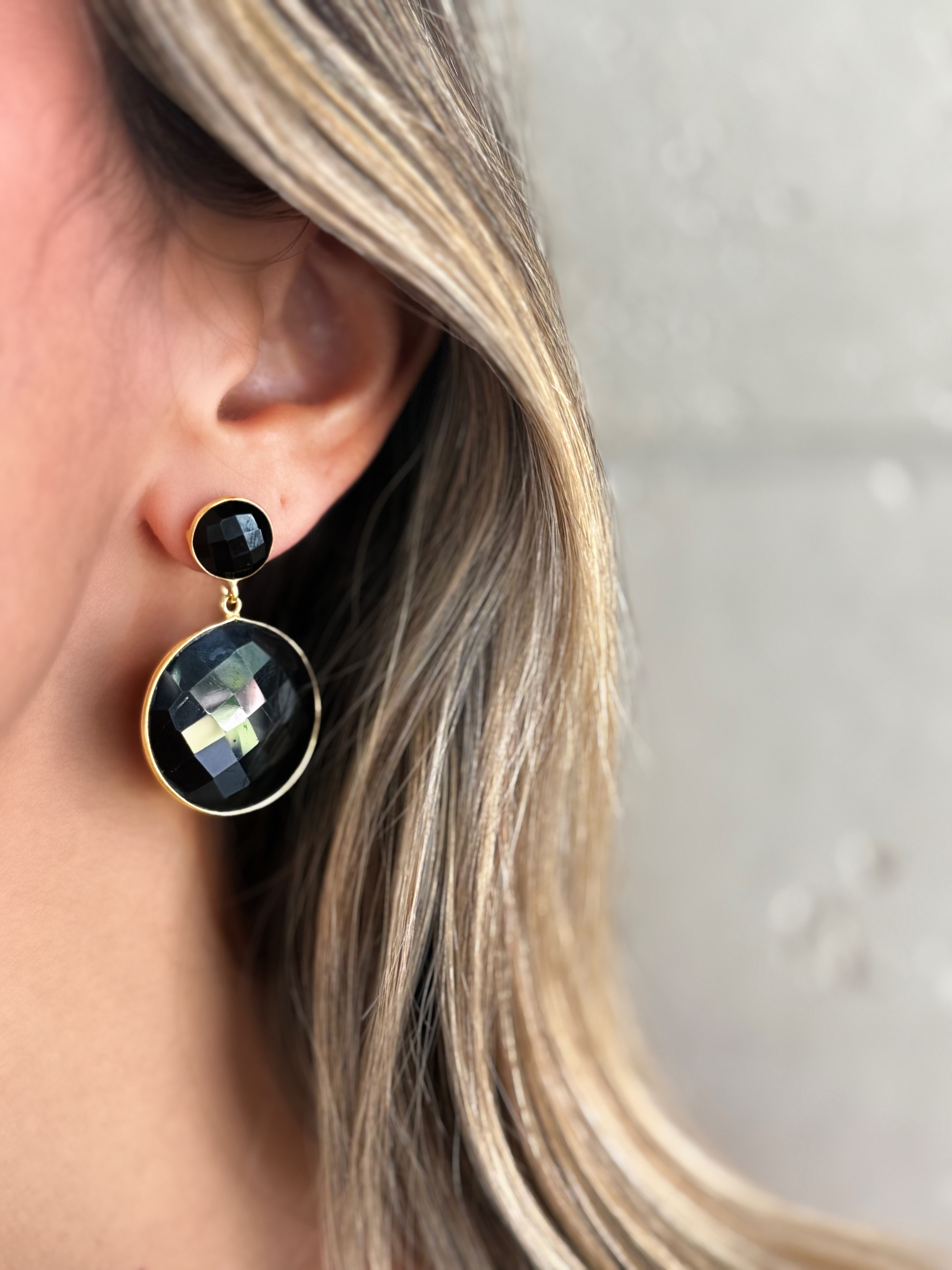Black Onyx Earrings