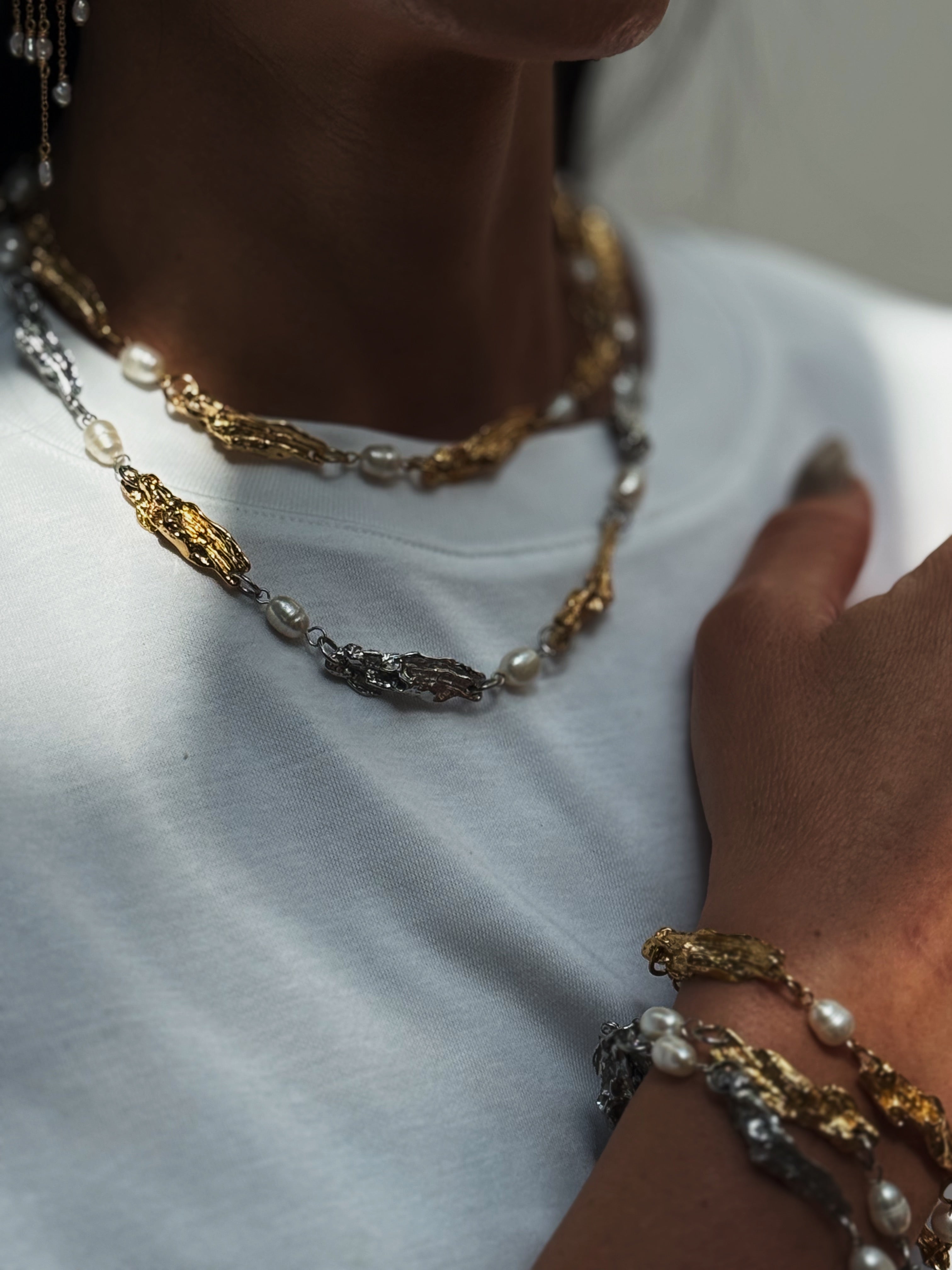 Nugget Pearl Necklace