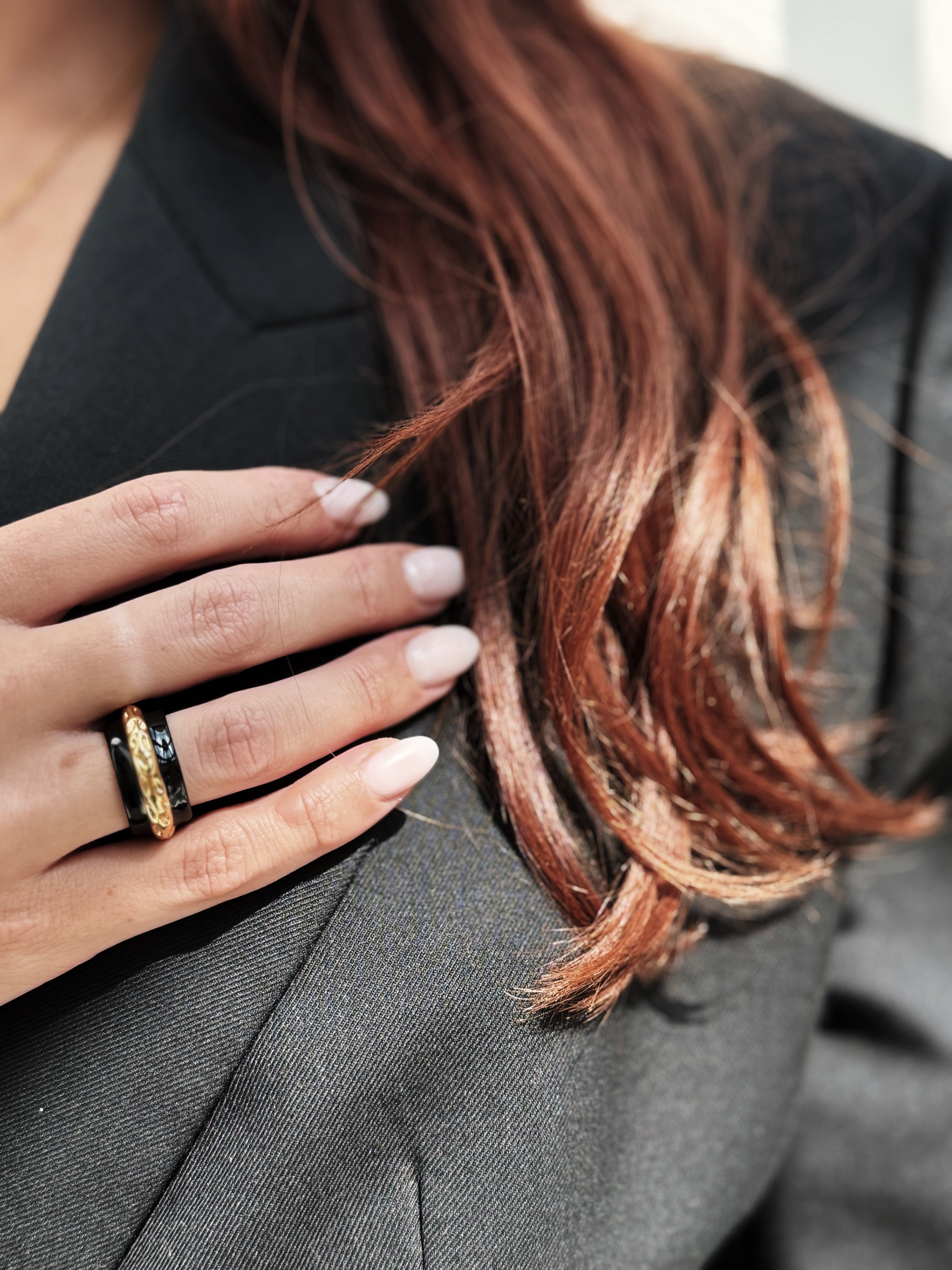 Nestled Enamel Ring