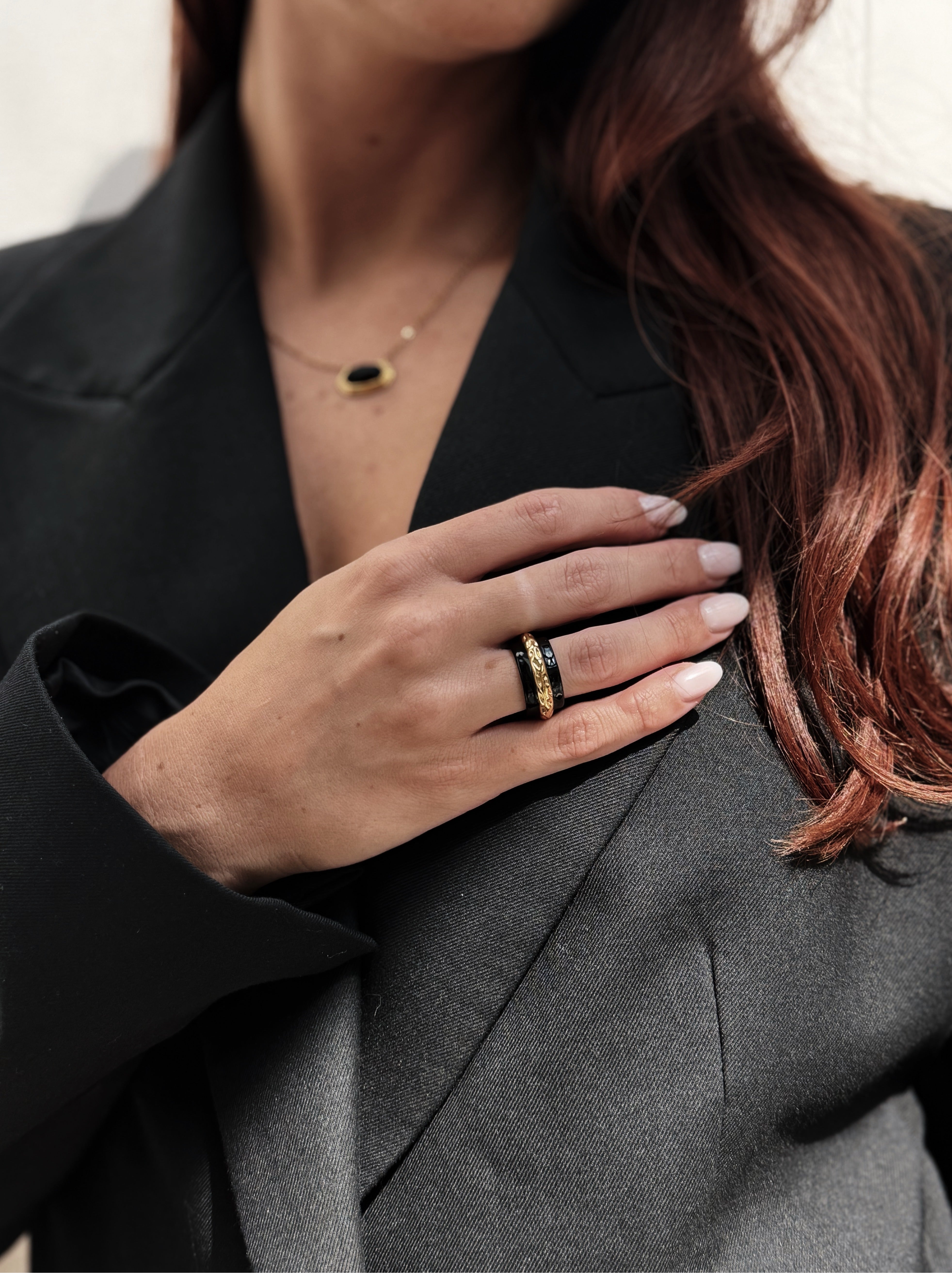 Nestled Enamel Ring