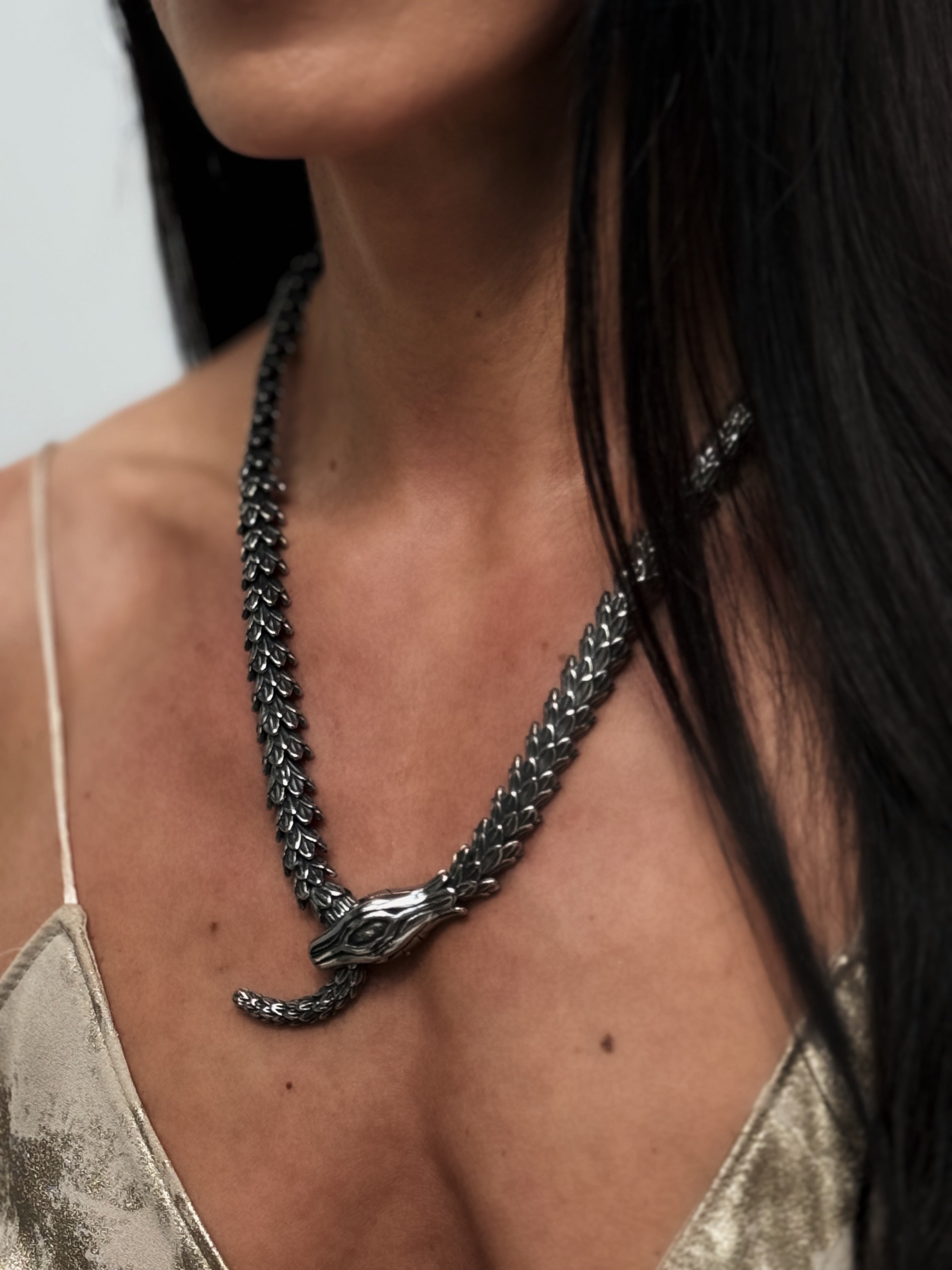 Articulated Snake Necklace