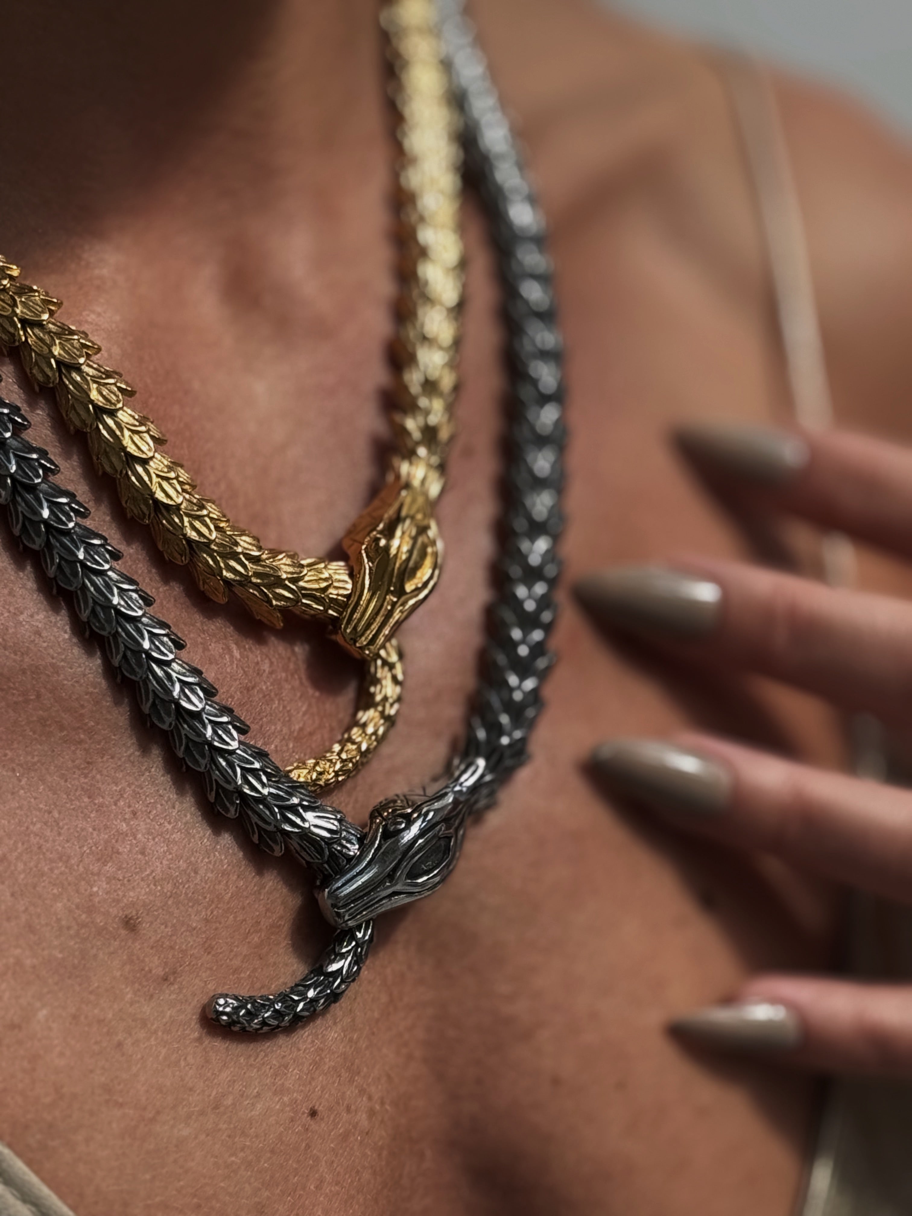 Articulated Snake Necklace