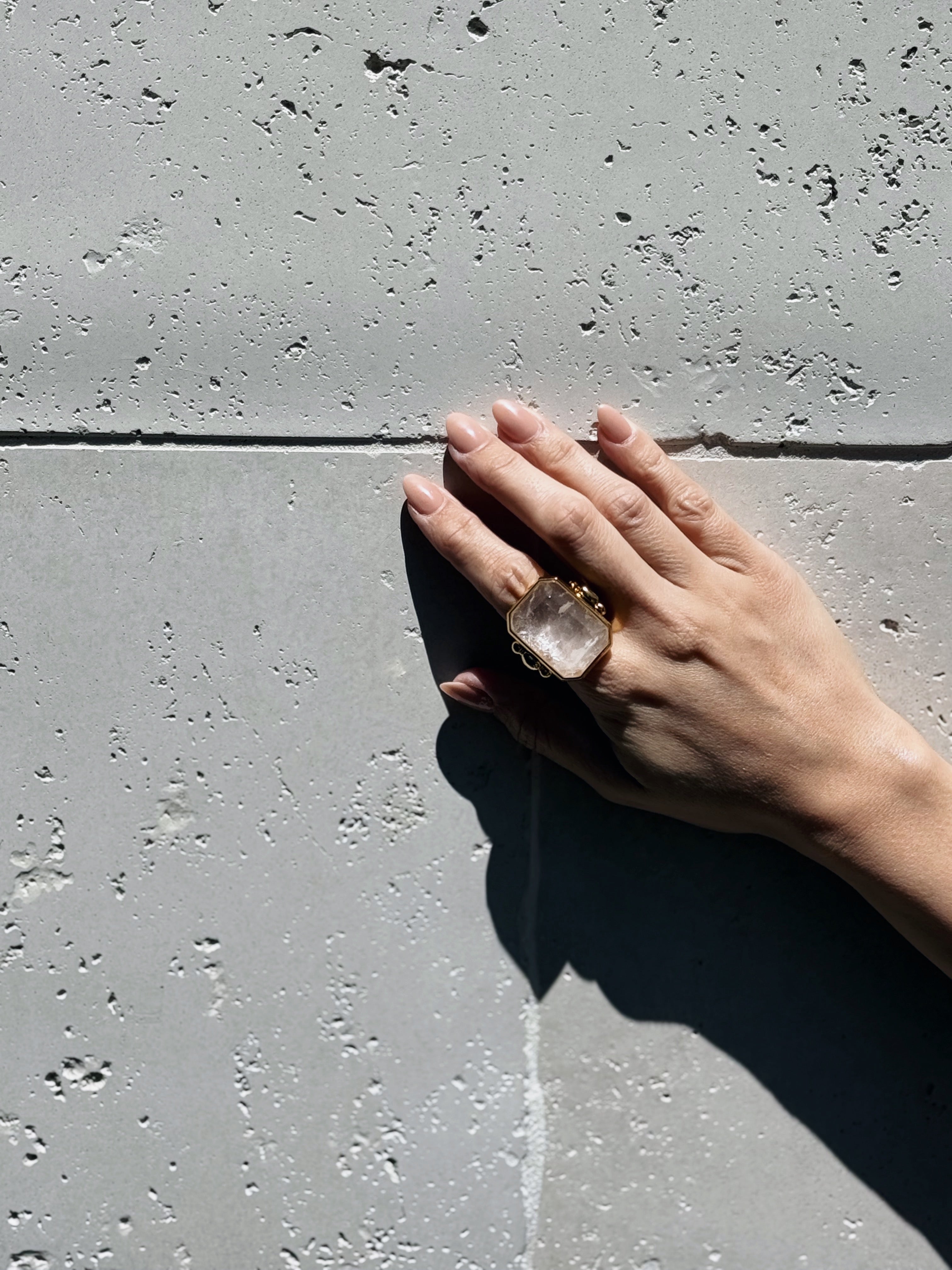 Natural Crystal Ring