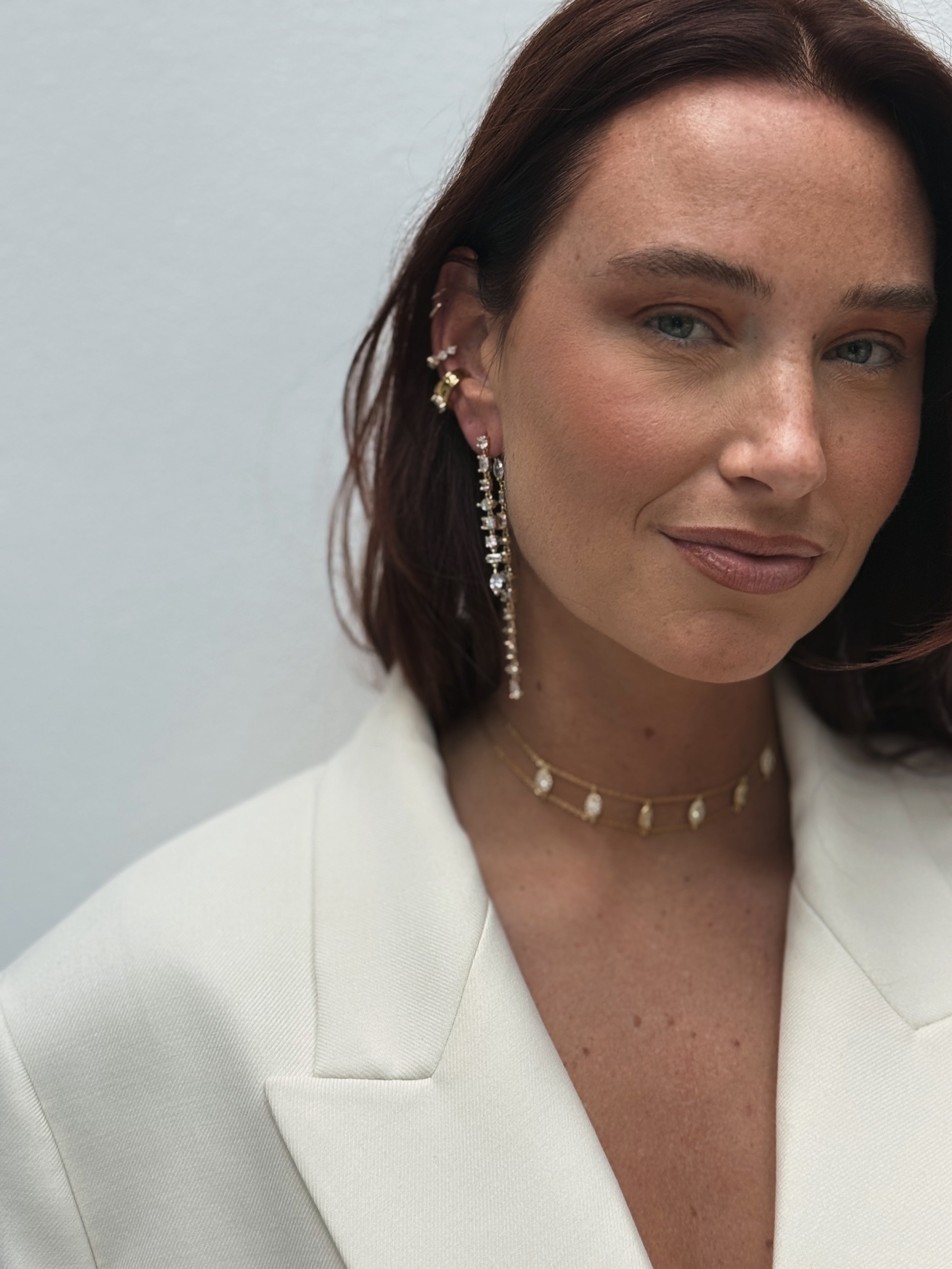 Crystal Clear Drop Earrings