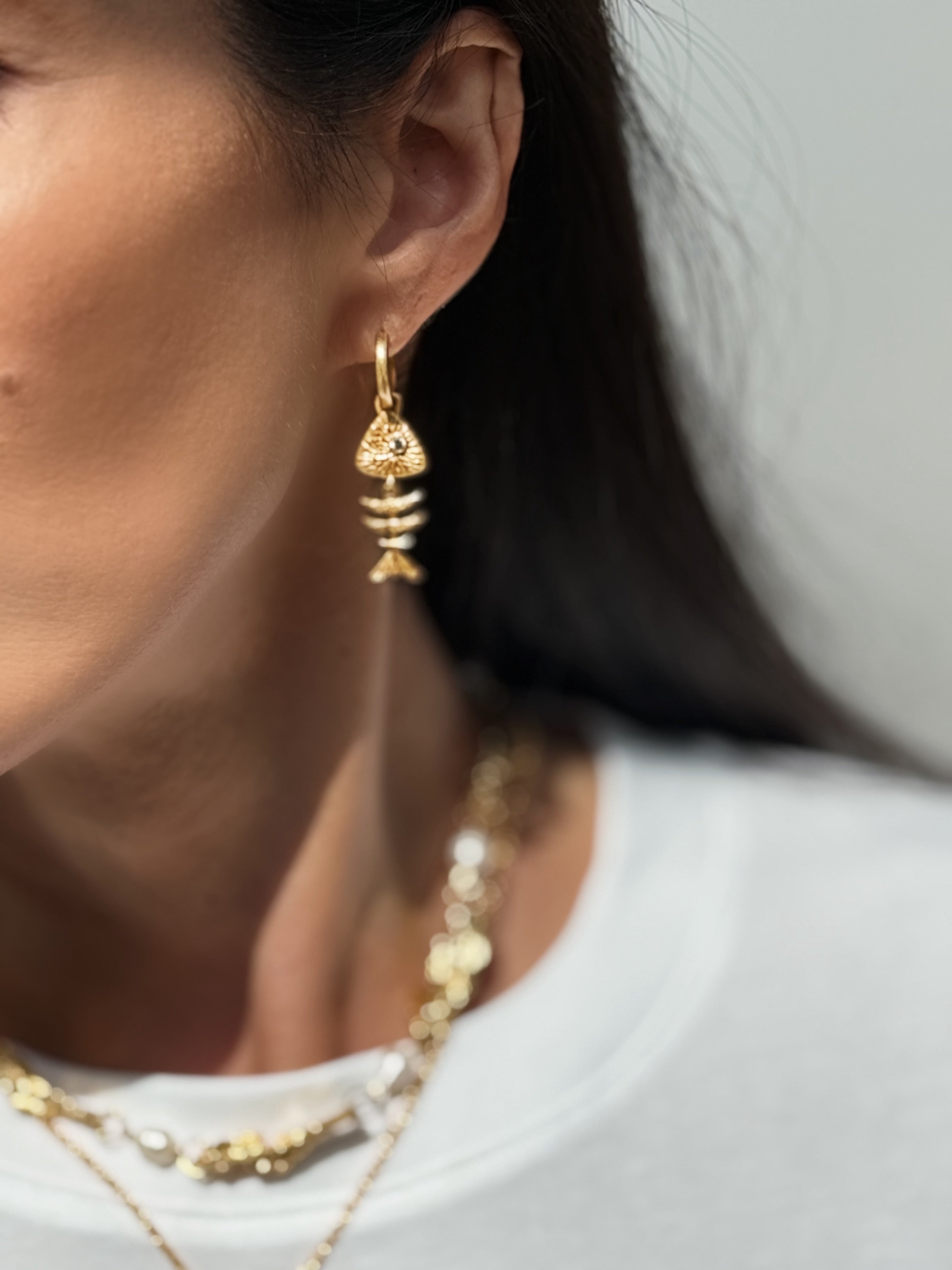 Fishbone Earrings