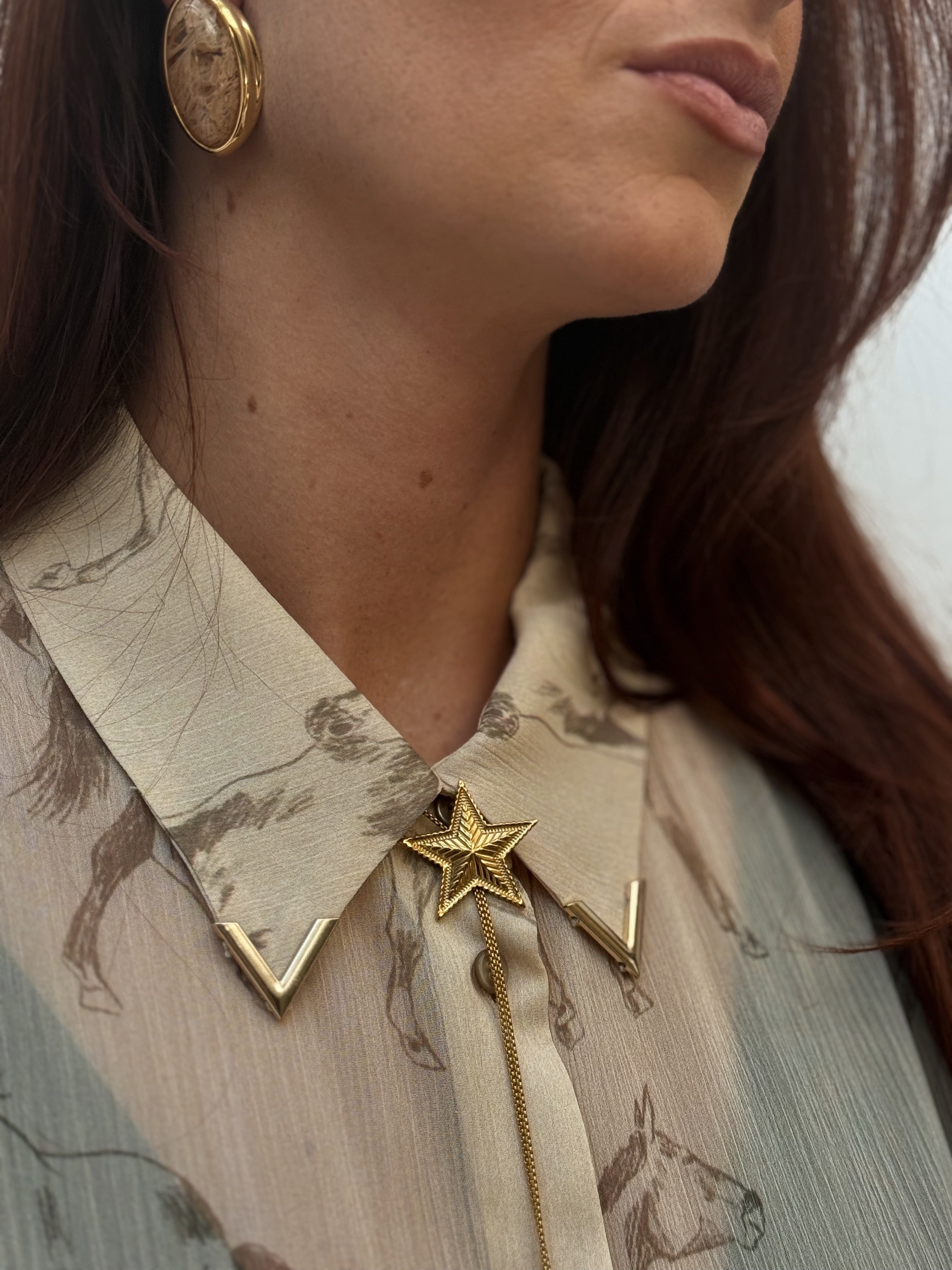 Star Bolo Tie Necklace