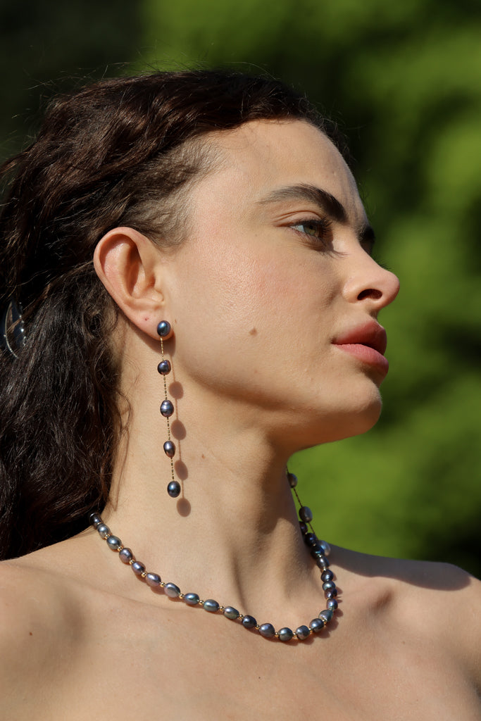 Dangly Pearl Earrings