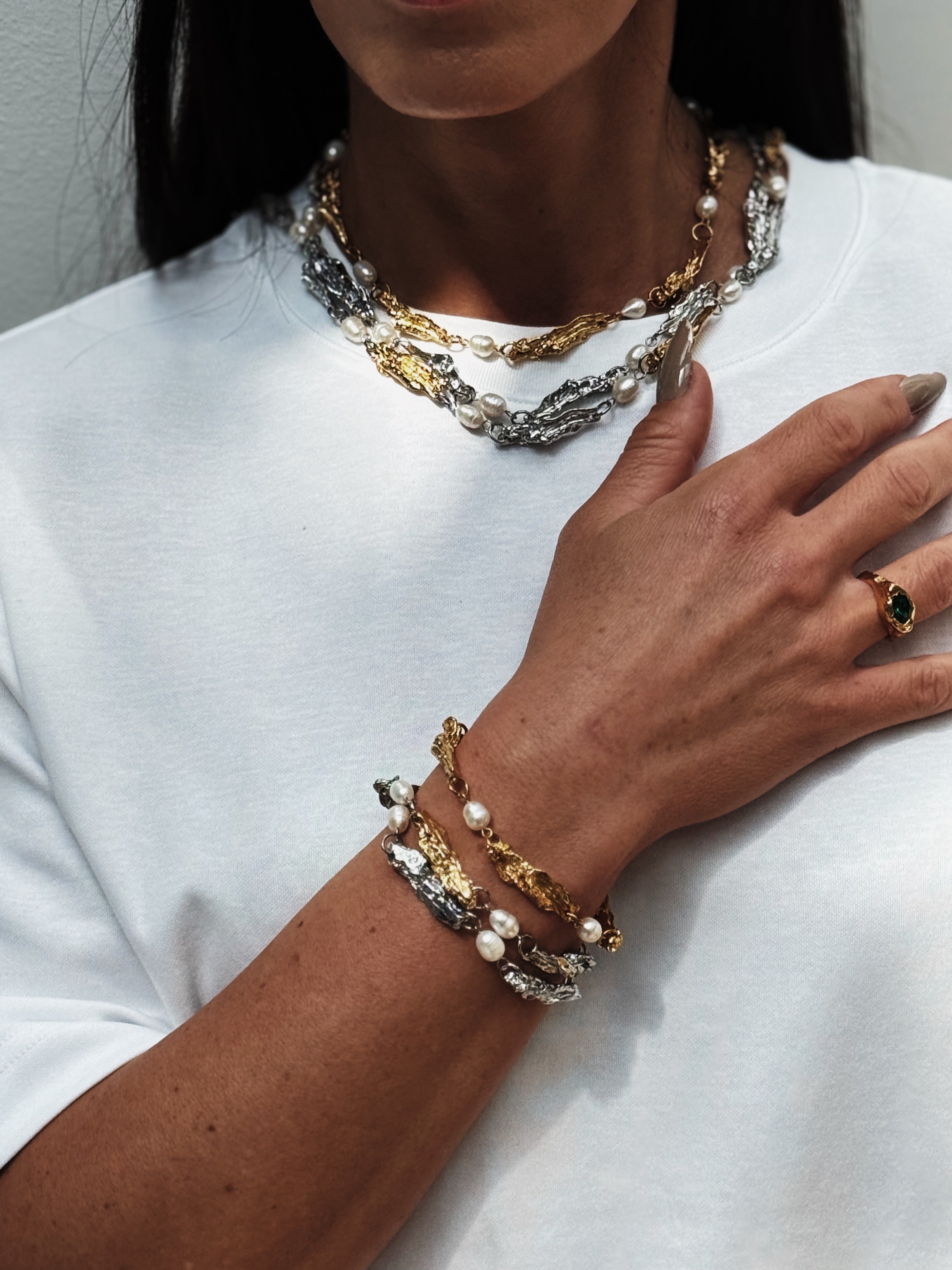 Nugget Pearl Necklace