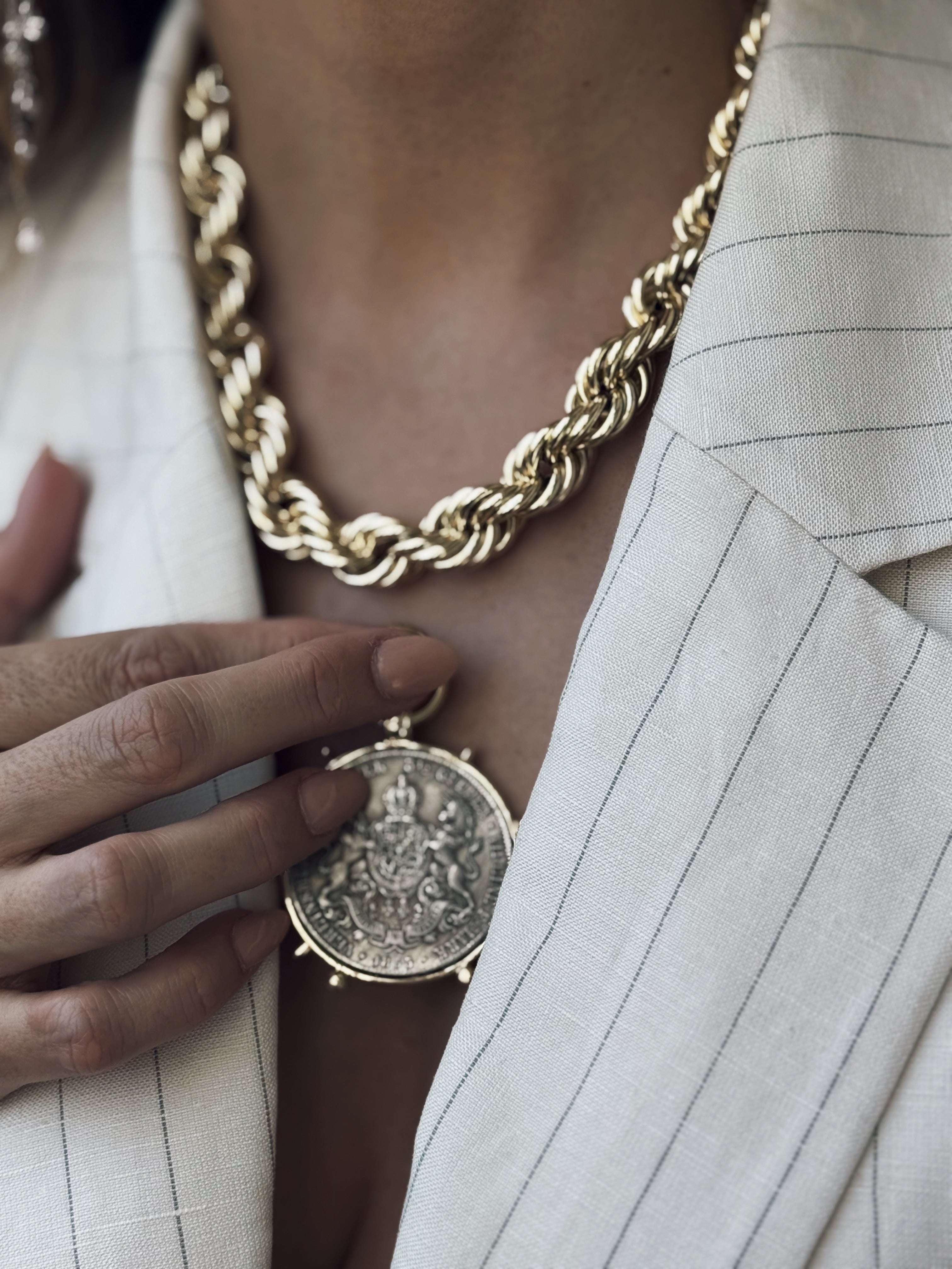 Graduated Rope Chain Necklace