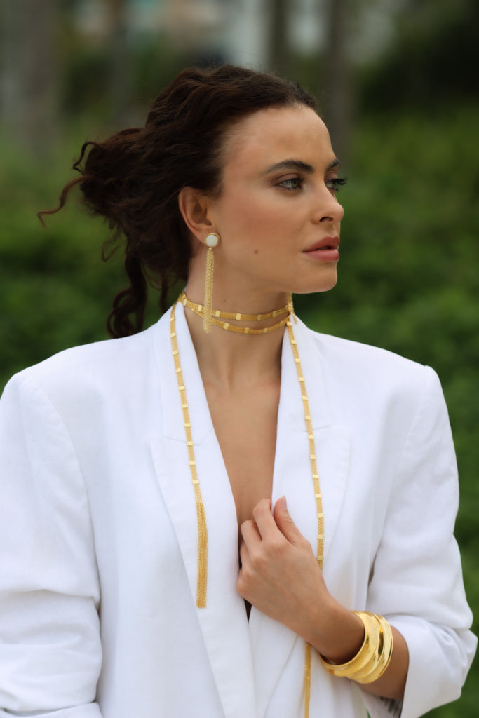 Mesh Lasso Necklace