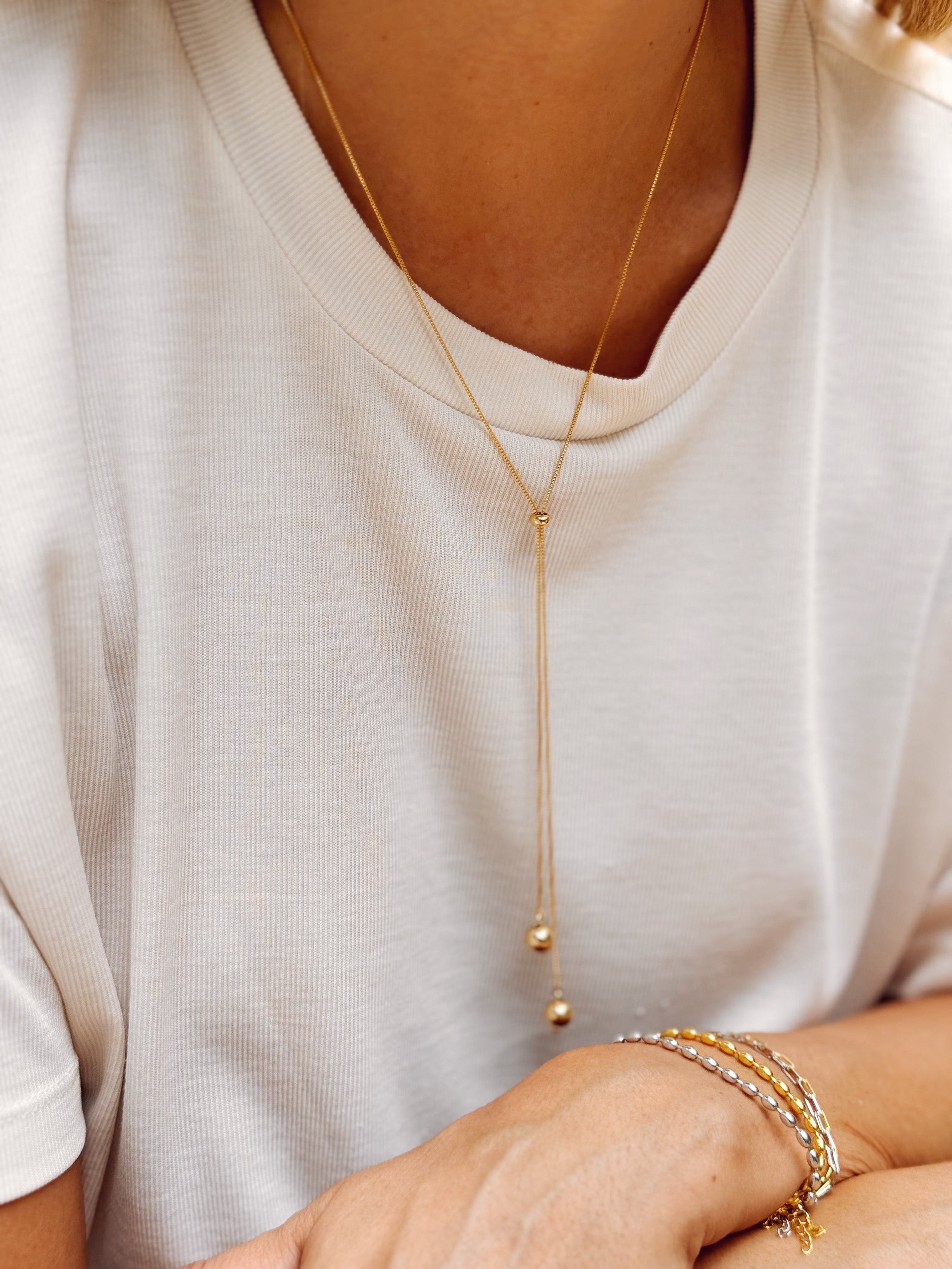 Serene Lariat Necklace