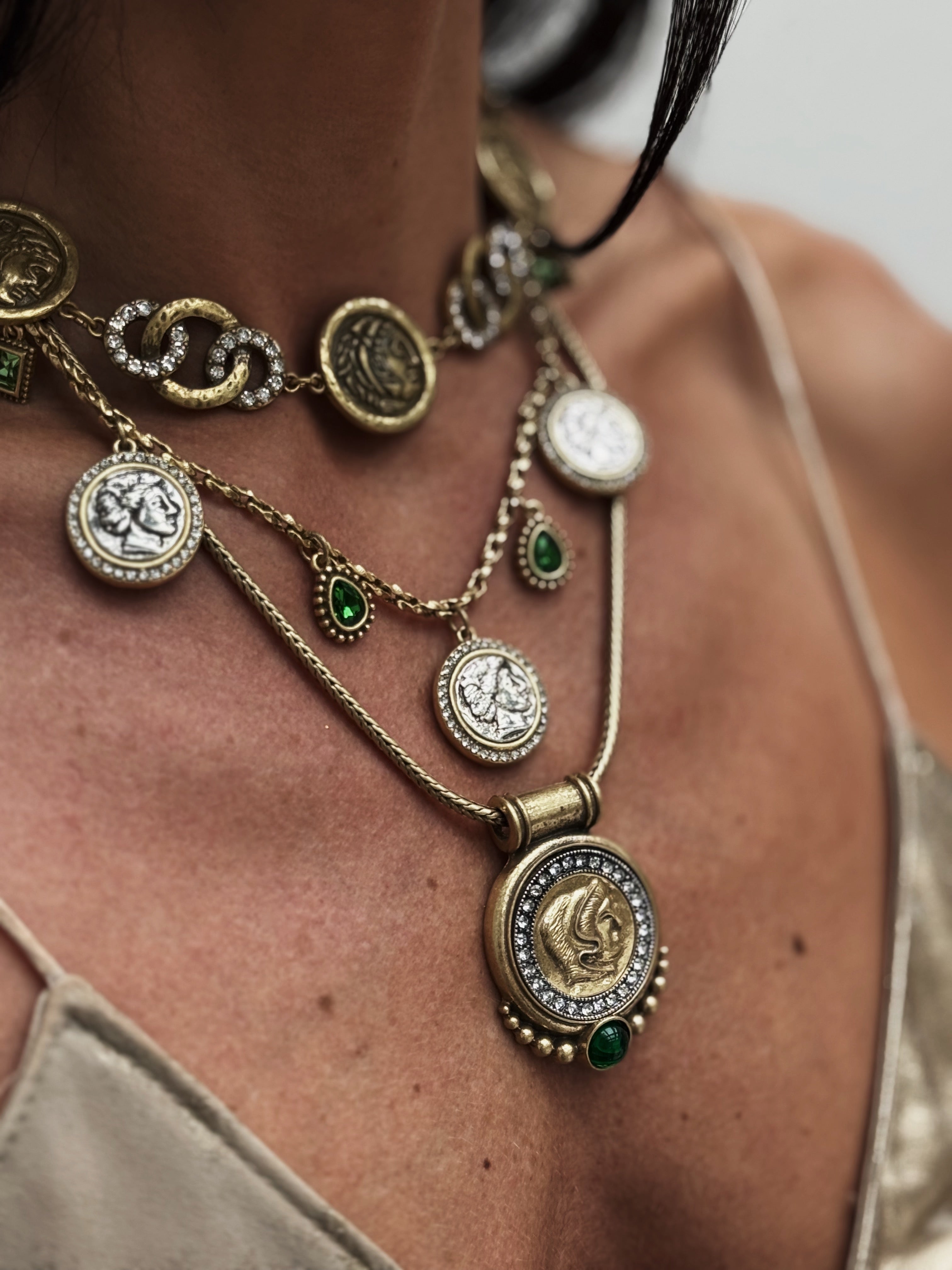 Caesar Brushed Necklace