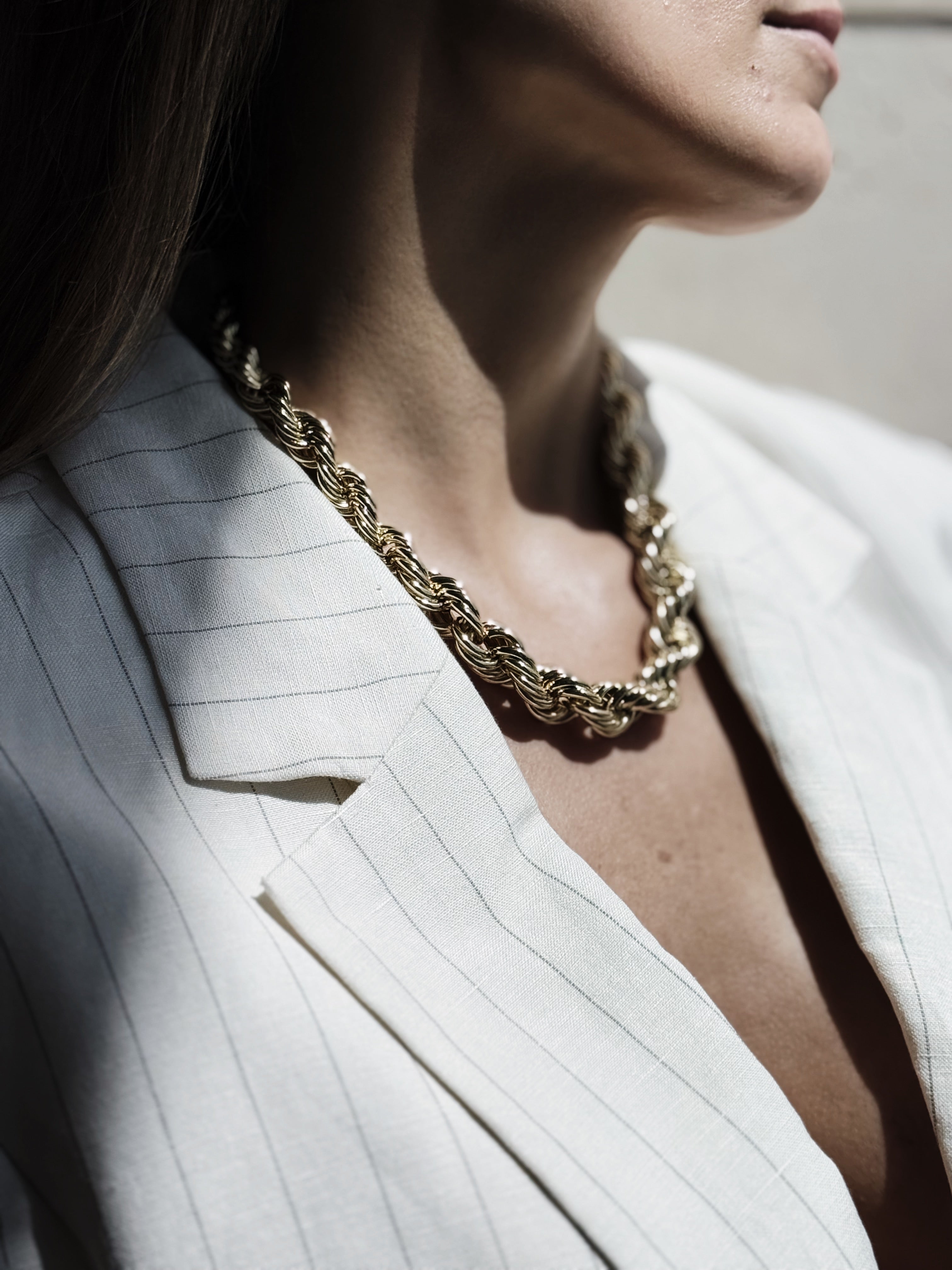 Graduated Rope Chain Necklace