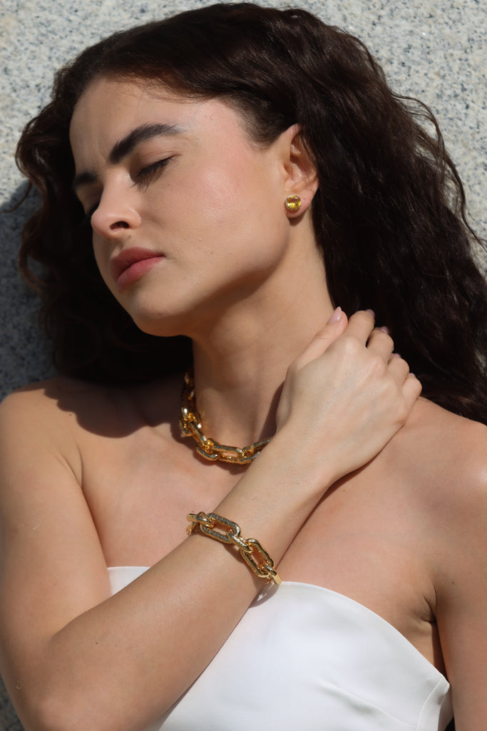 Citrine Studs