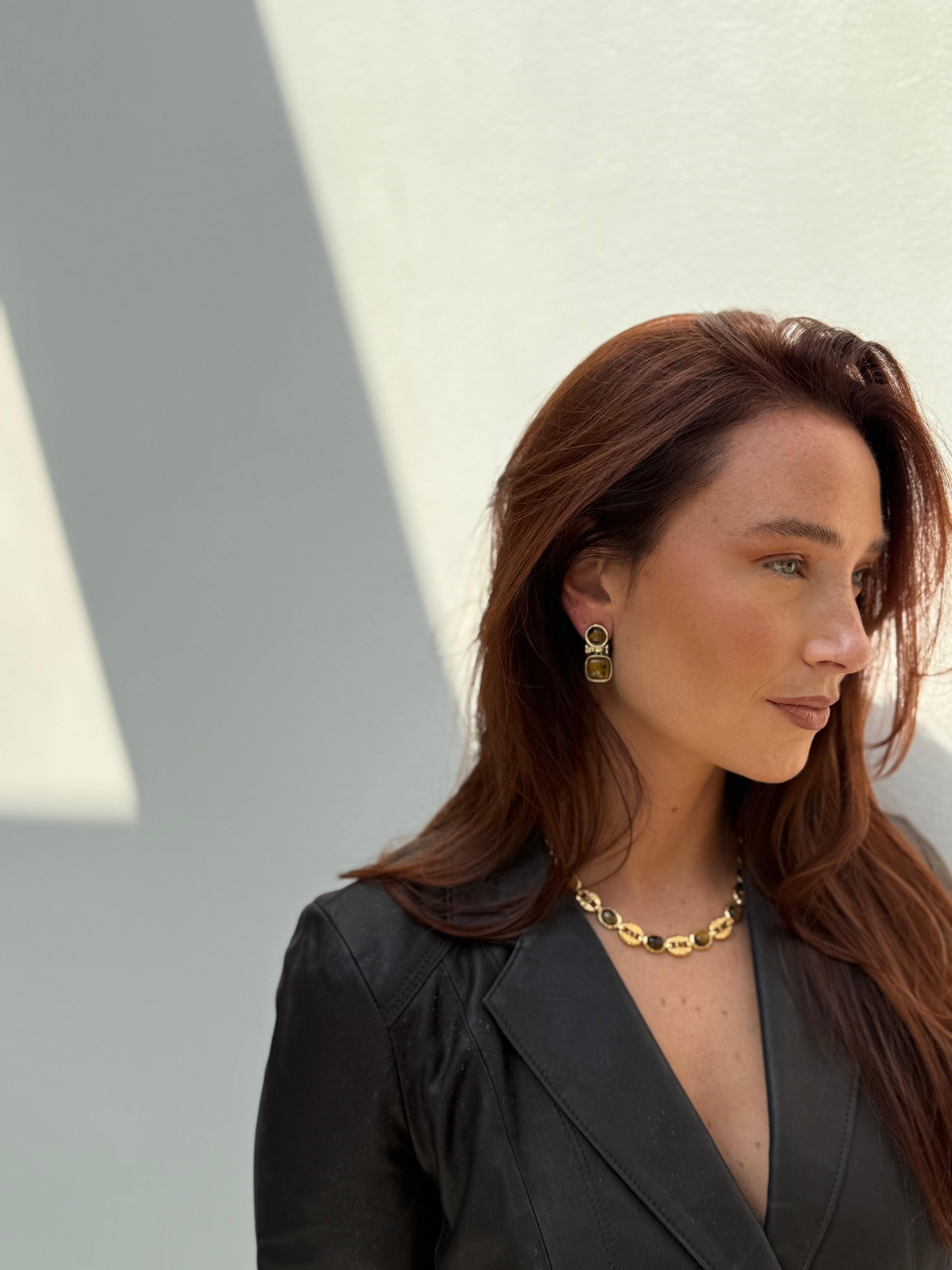 Retro Stone Earrings