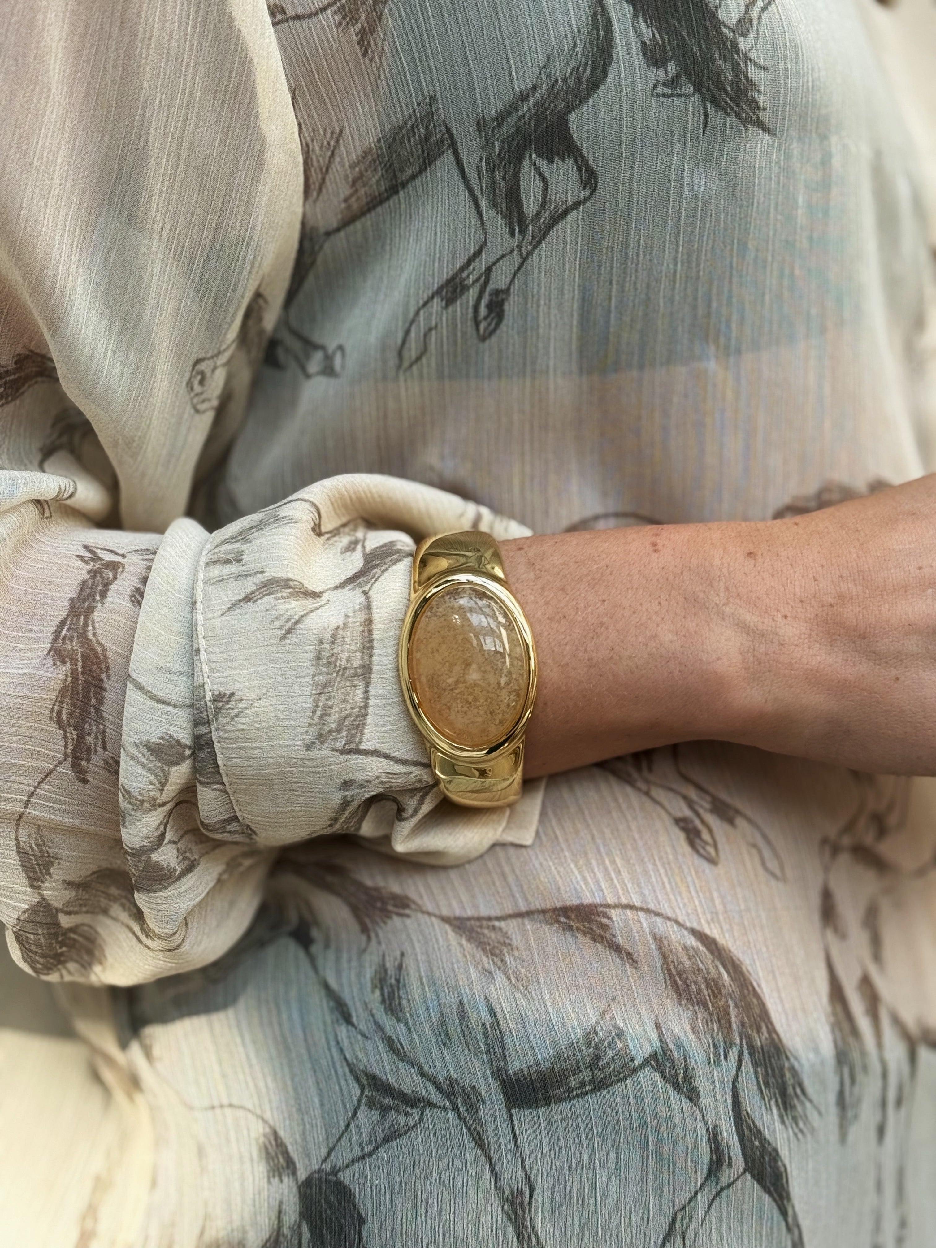 Honey Quartz Cuff