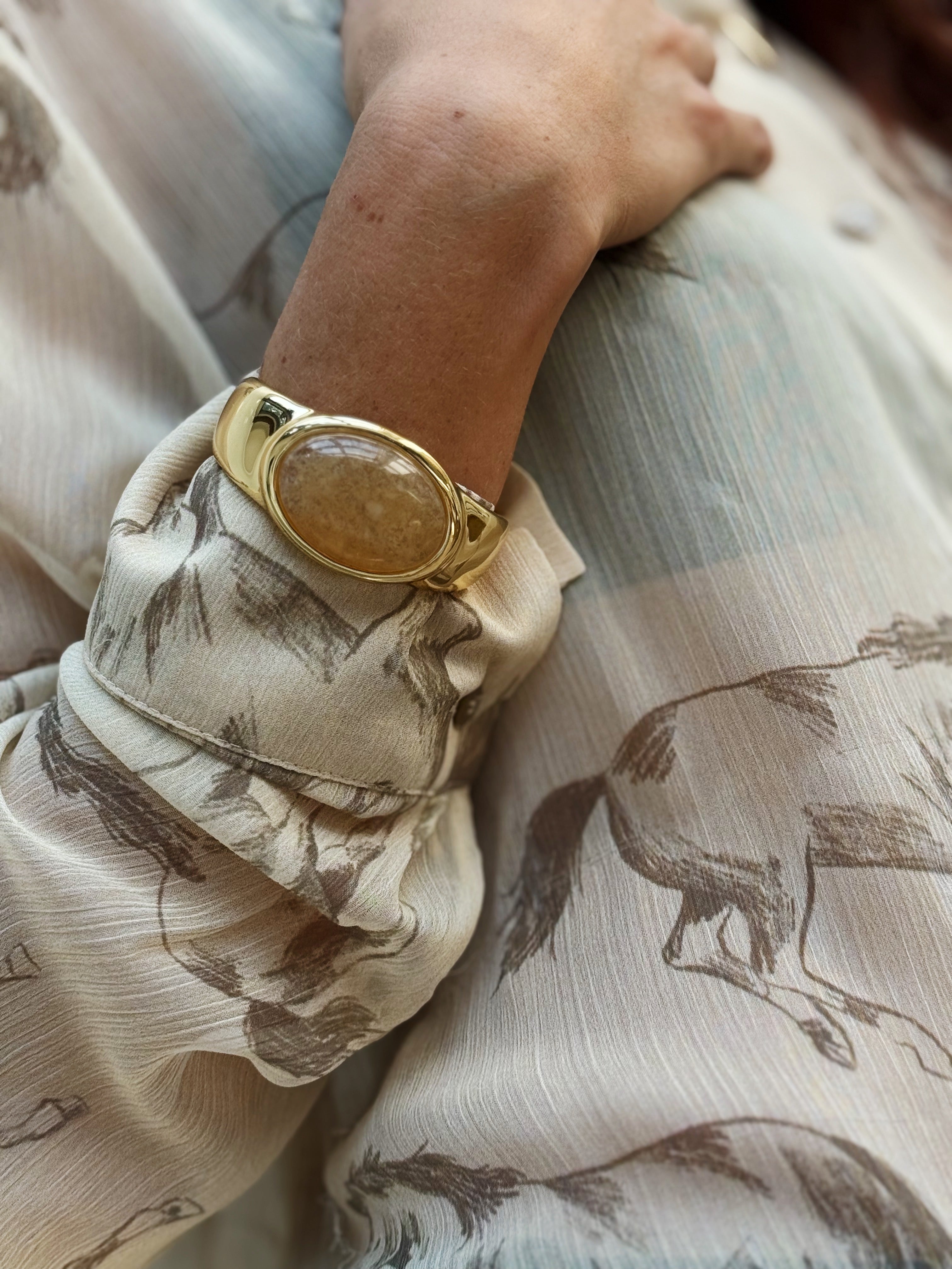 Honey Quartz Cuff