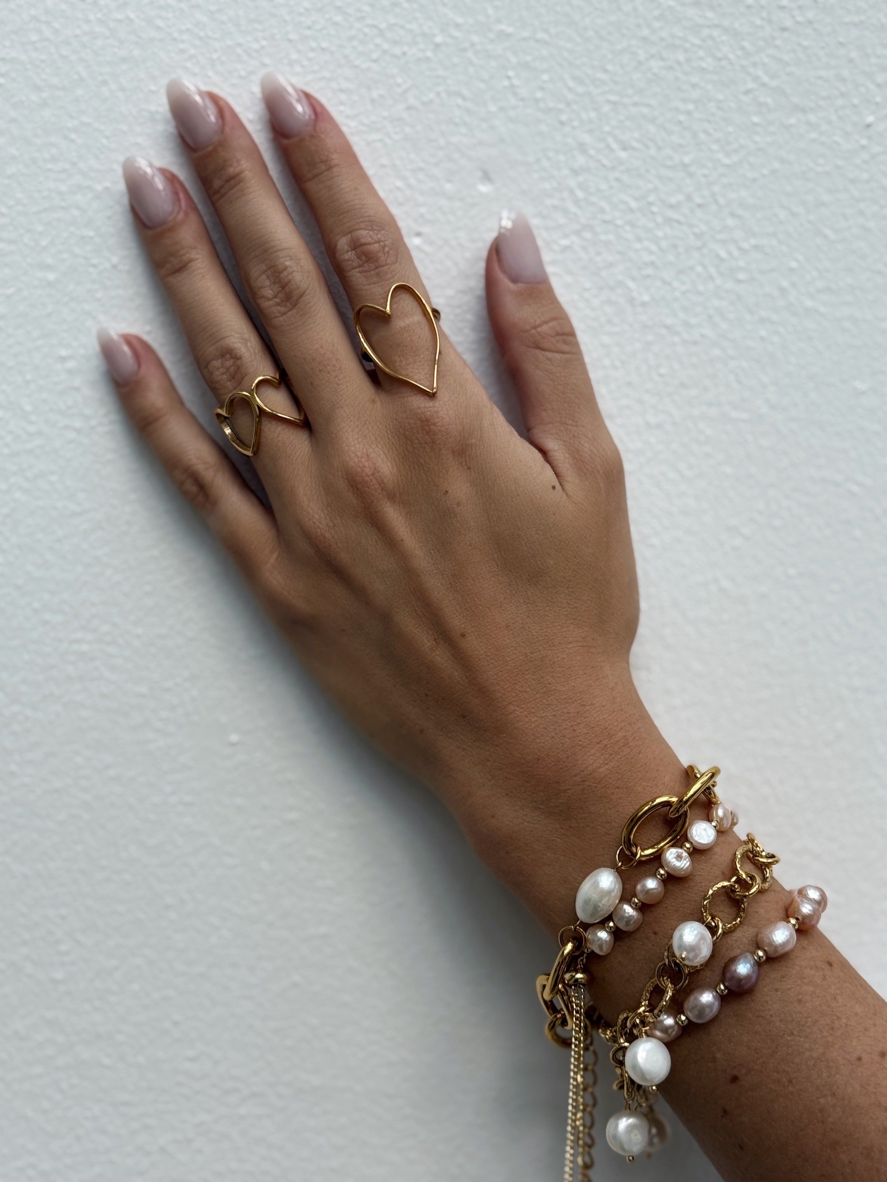 Clasp Pink Pearl Bracelet