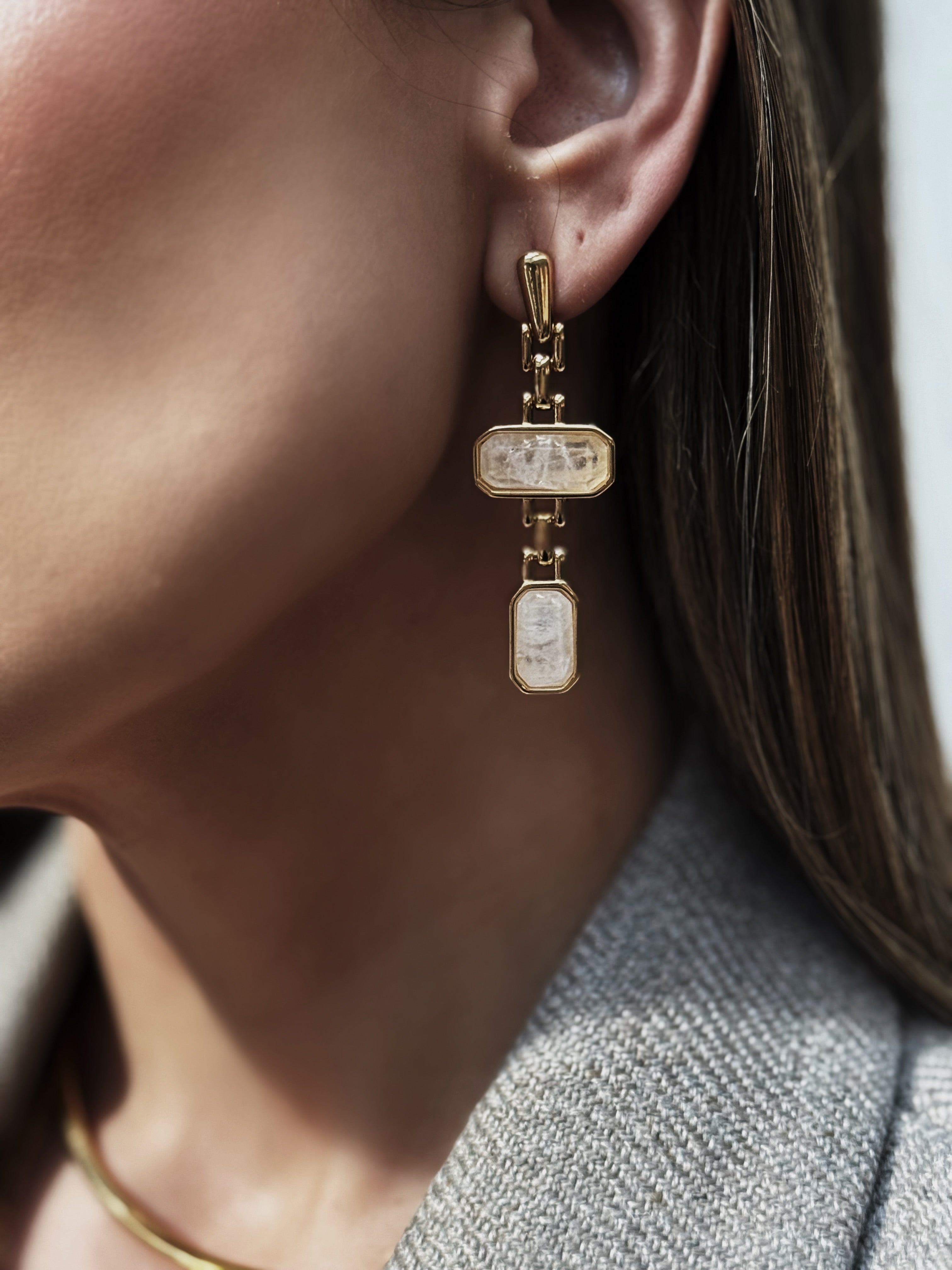 Crystal Pendant Earrings