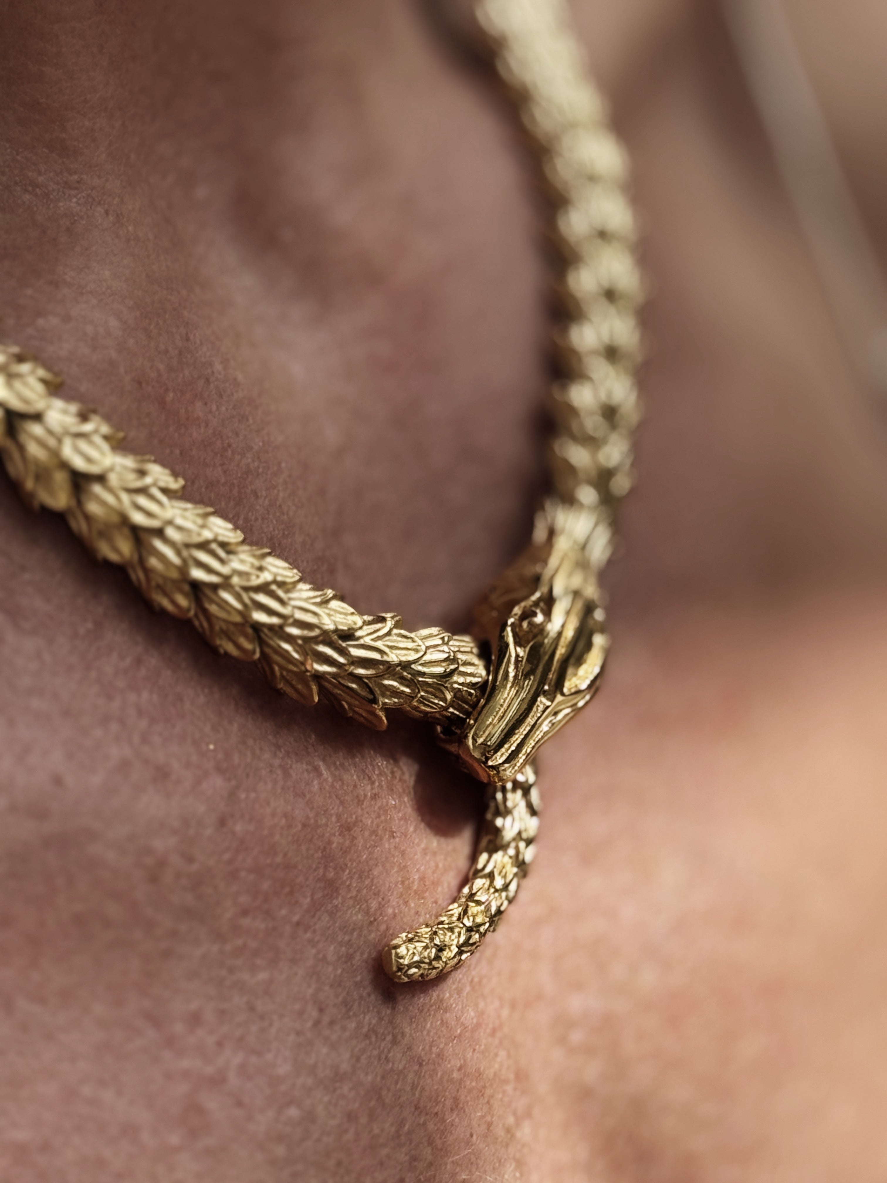 Articulated Snake Necklace